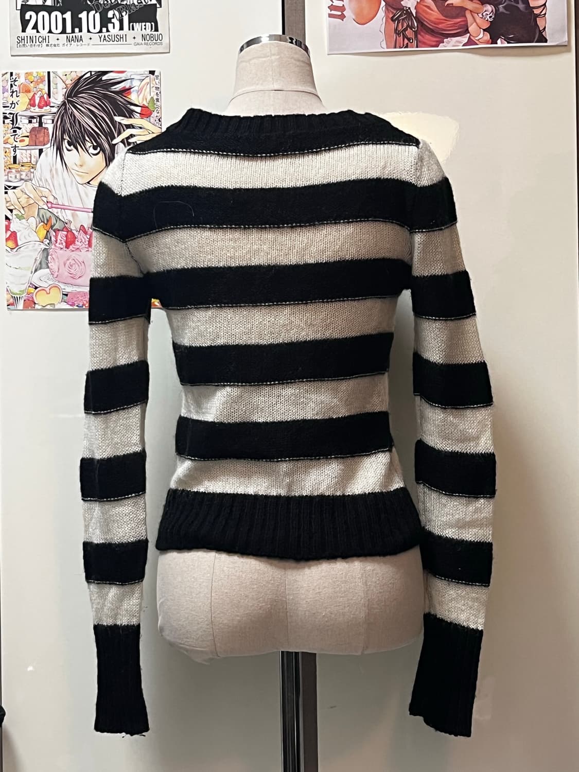 스트라이프 니트 긴팔 상품이미지3