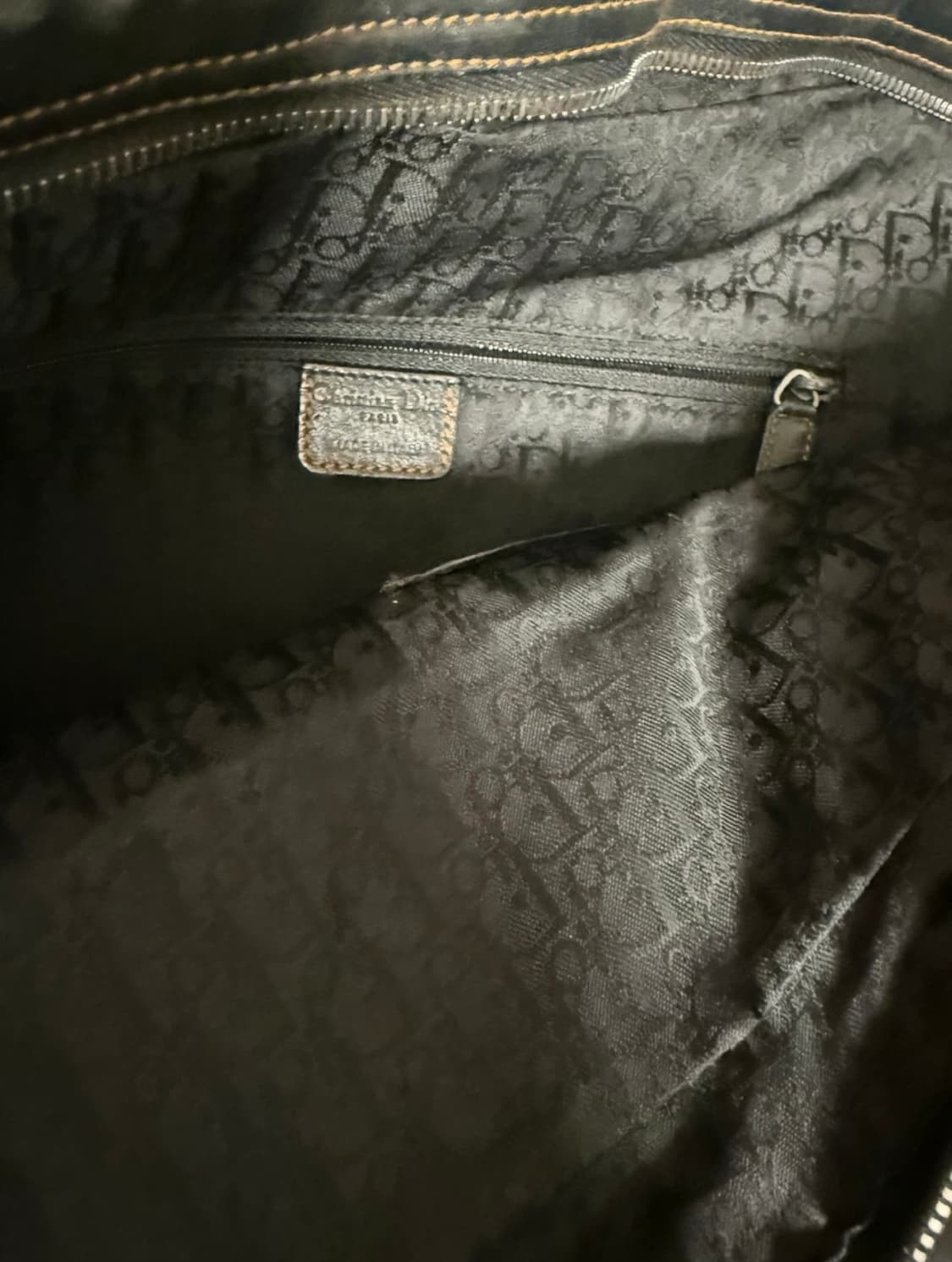 디올 가우초 빈티지 가죽 숄더백 상품이미지3