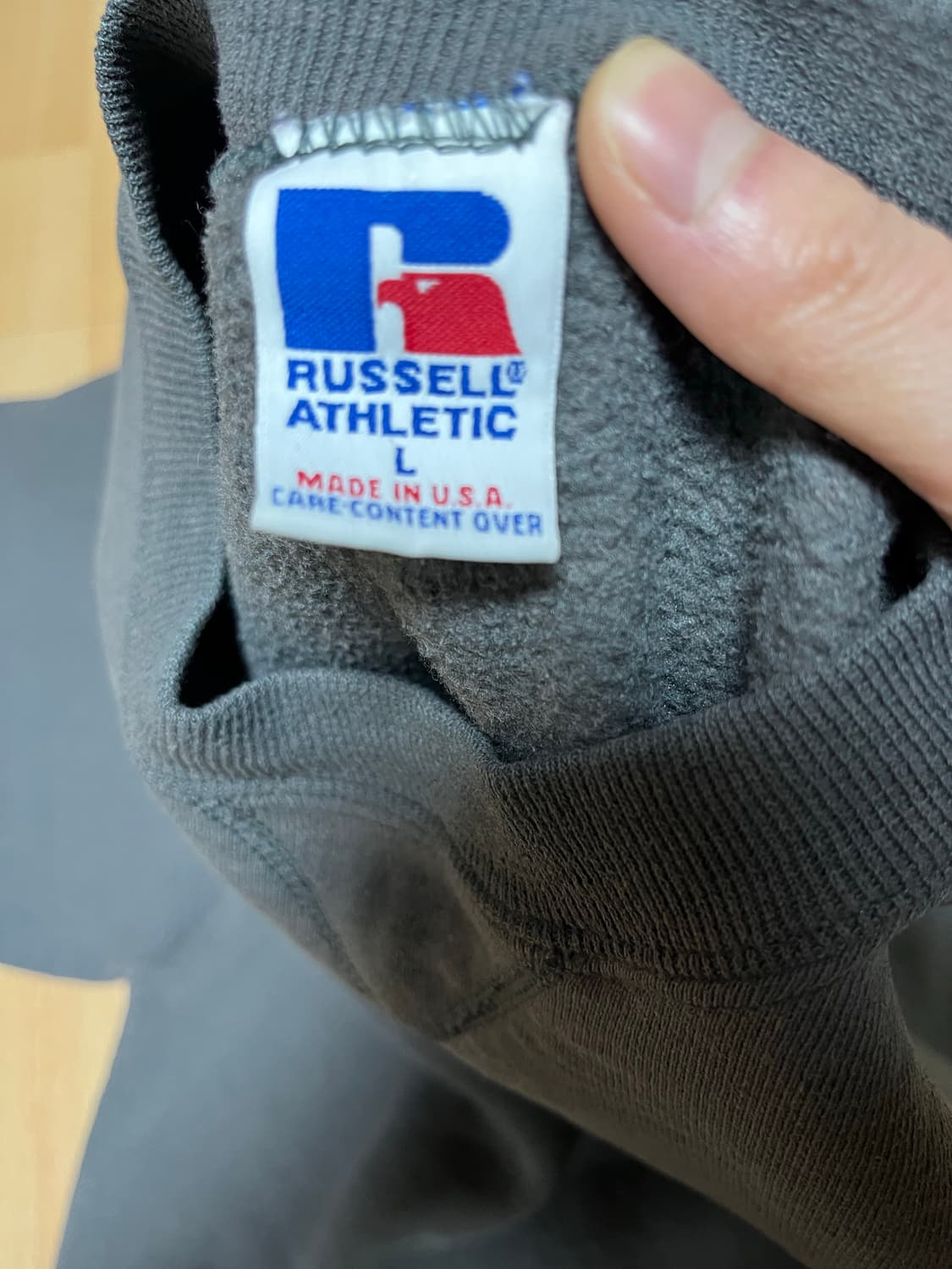 러셀 애슬레틱 90s 빈티지 스웻셔츠 차콜 상품이미지3