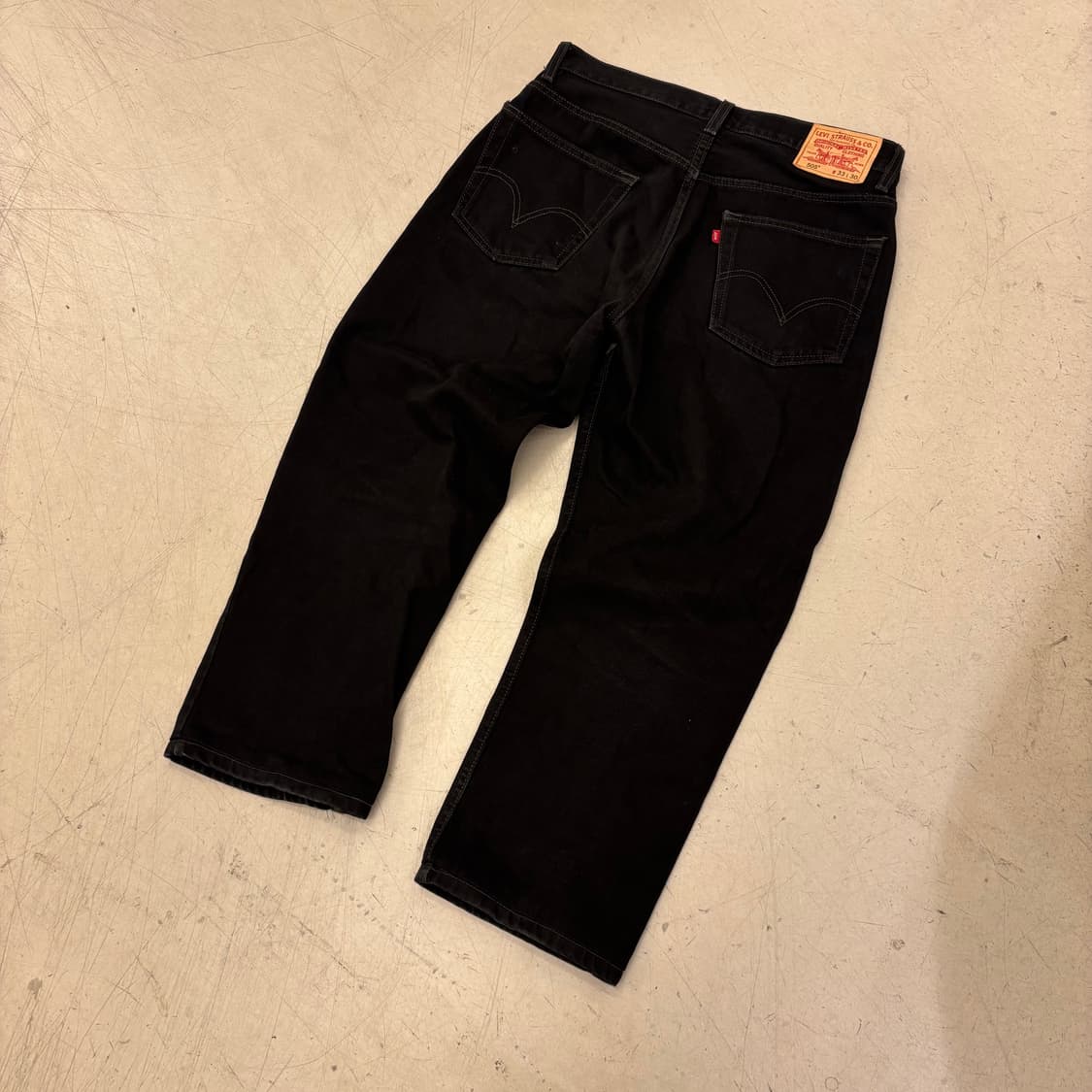 리바이스 505 블랙 데님 팬츠 상품이미지1