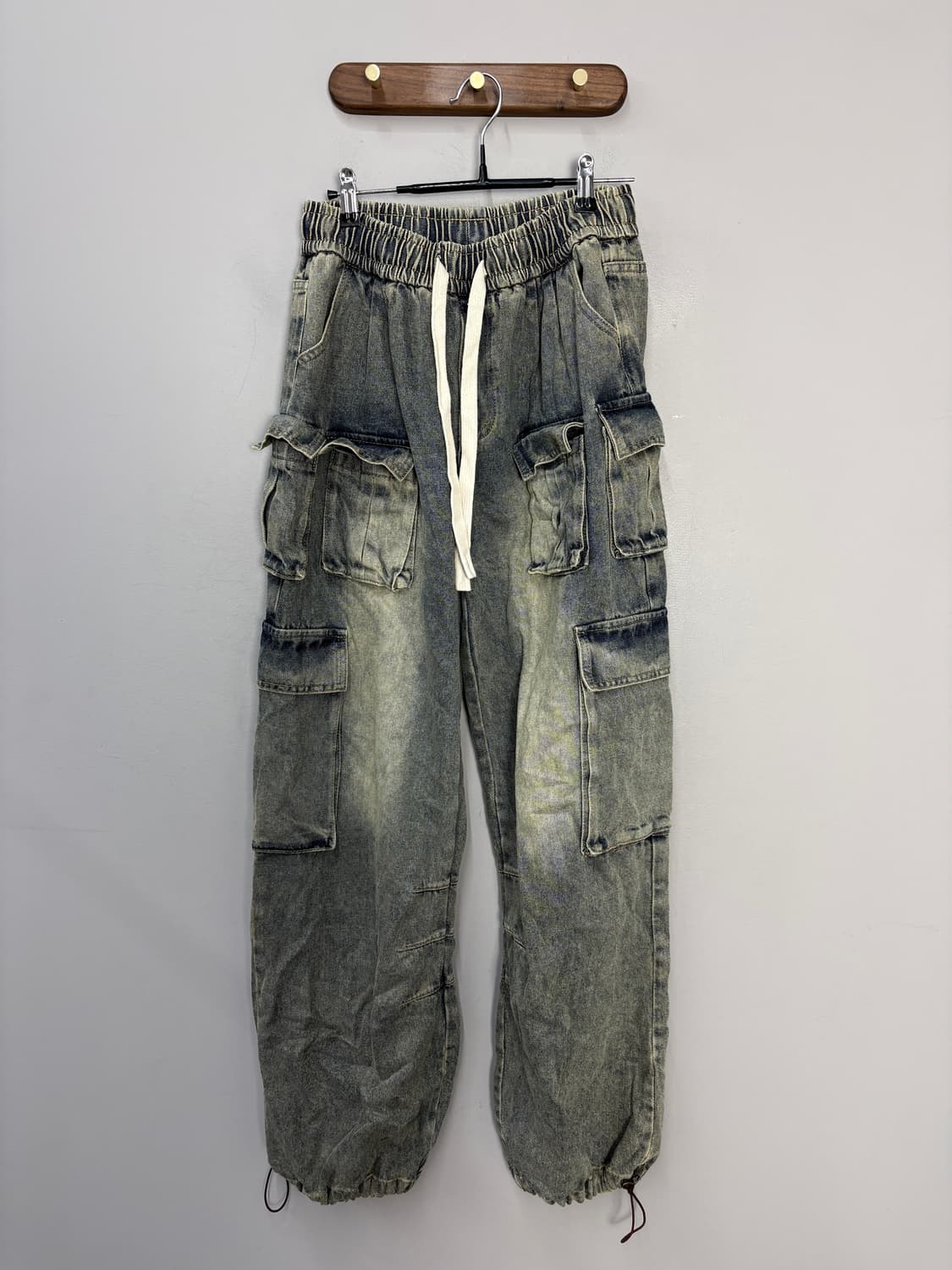 빈티지 워싱 멀티포켓 카고 데님 팬츠 A3573 상품이미지2