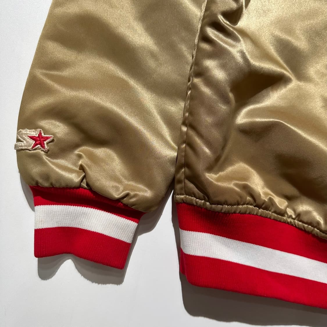 스타터 90‘s NFL 샌프란시스코 49ers 사틴 바시티 스타디움 자켓 상품이미지8