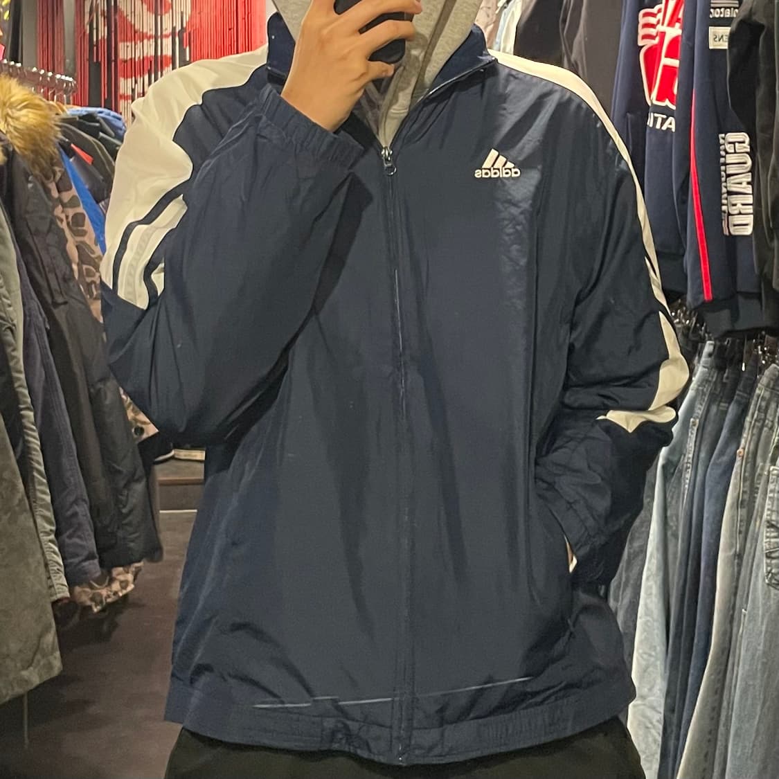 [IM] adidas 아디다스 블루 바람막이 상품이미지3