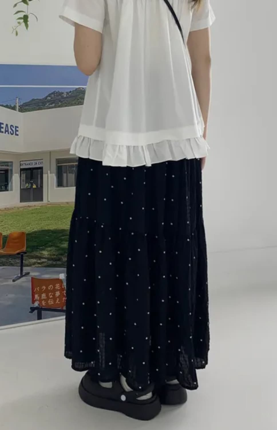 도트 캉캉 스커트 상품이미지2