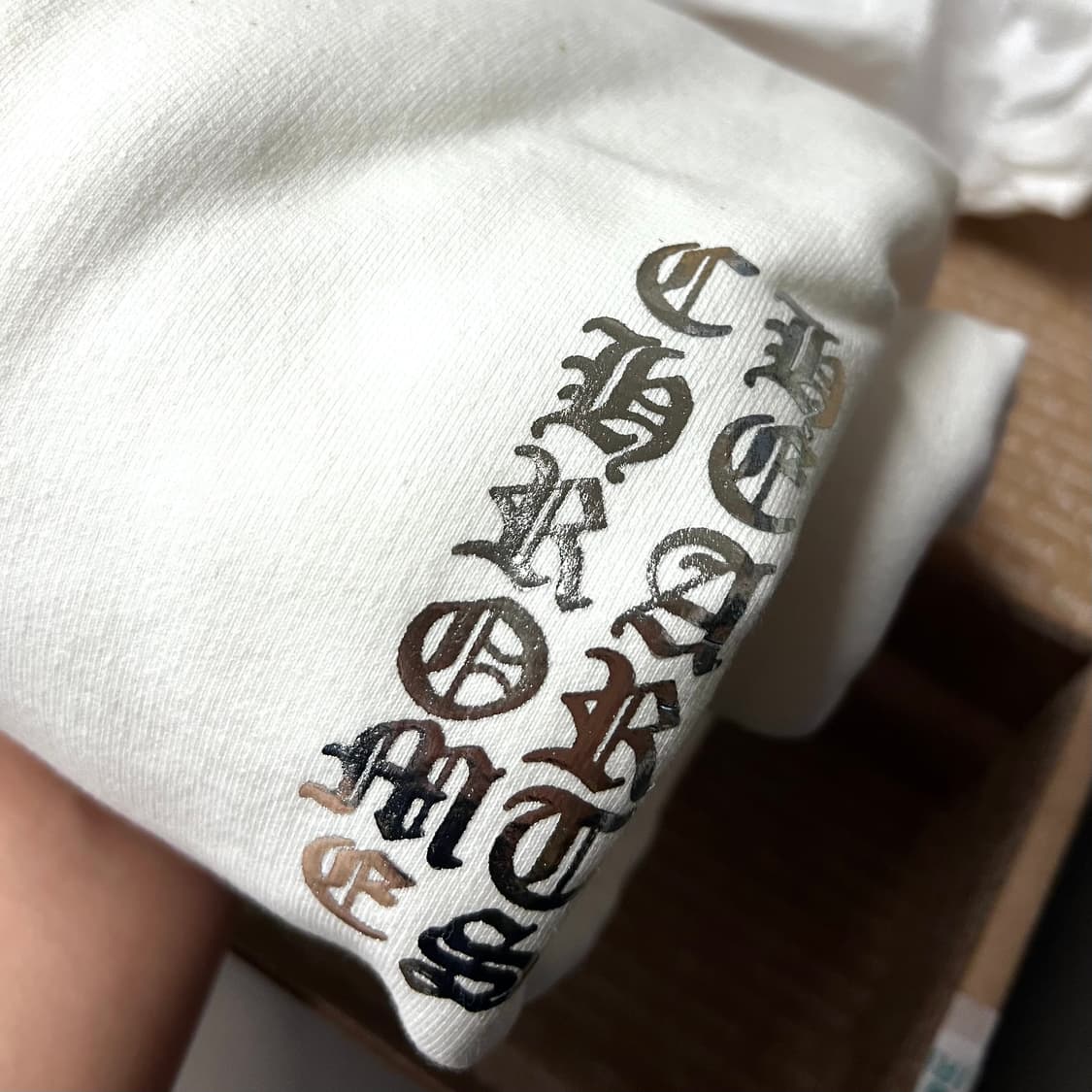 [L] 크롬하츠 호일 프린팅 후드 Chrome Hearts foil 상품이미지4