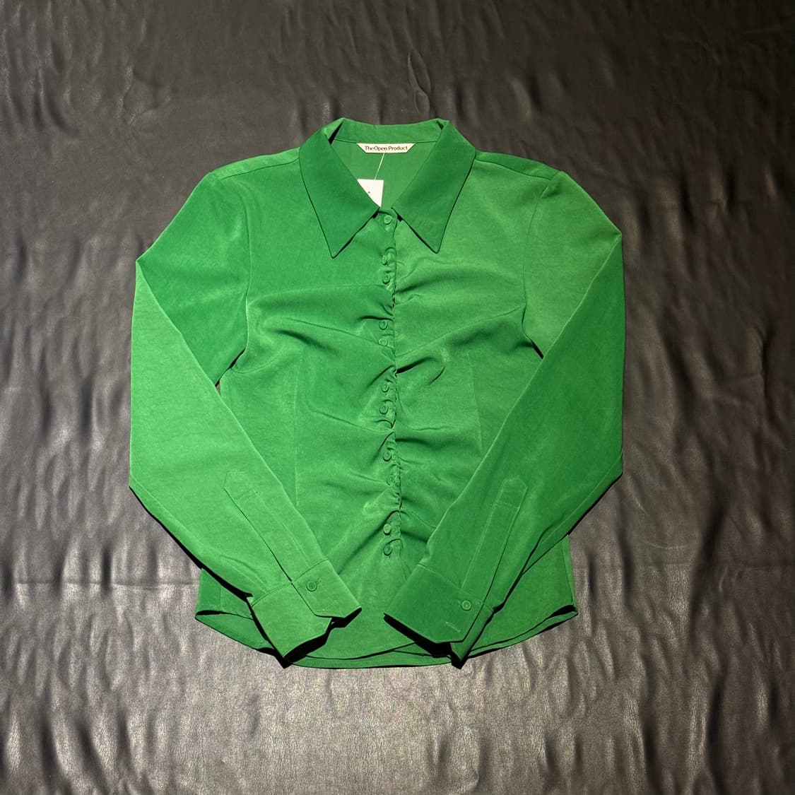 더 오픈 프로덕트 그린 블라우스 상품이미지1