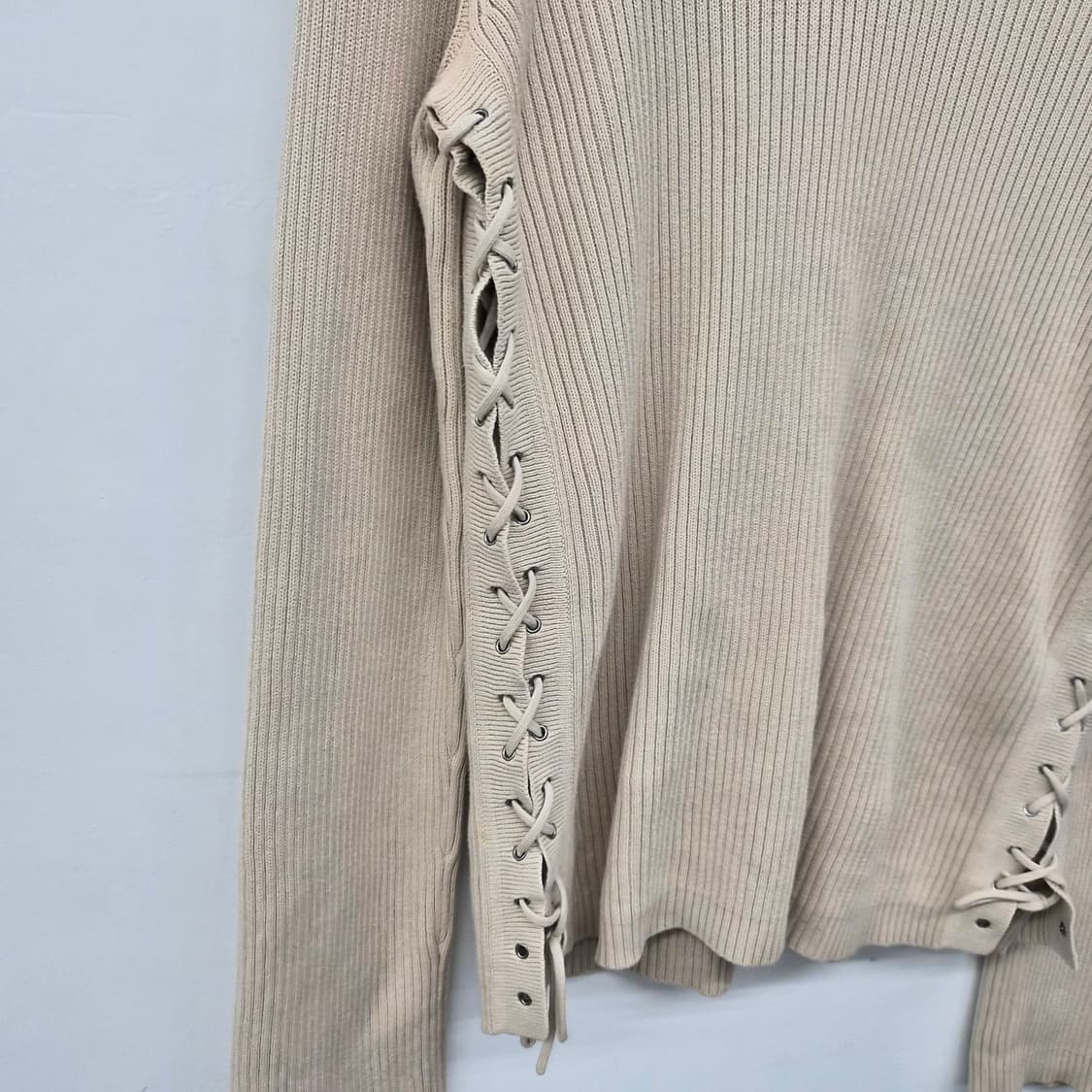 알마니 익스체인지 레이스업 니트 여성 M 상품이미지3