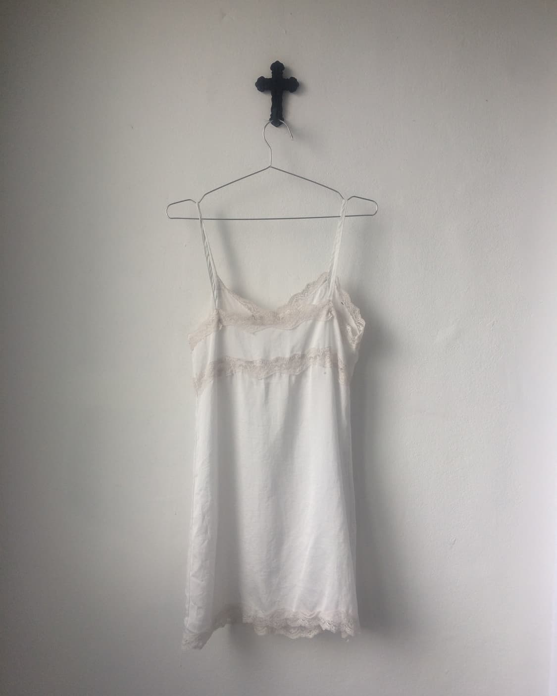 Lace trimming slip onepiece 상품이미지3
