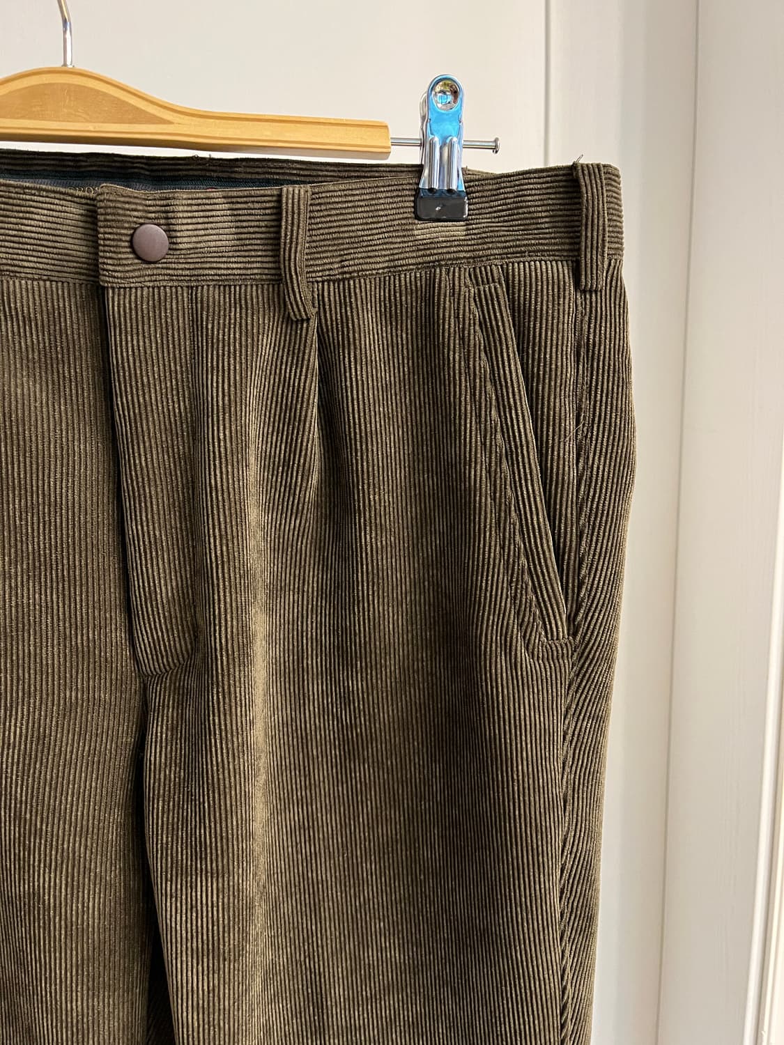 카키 코듀로이 팬츠 상품이미지2