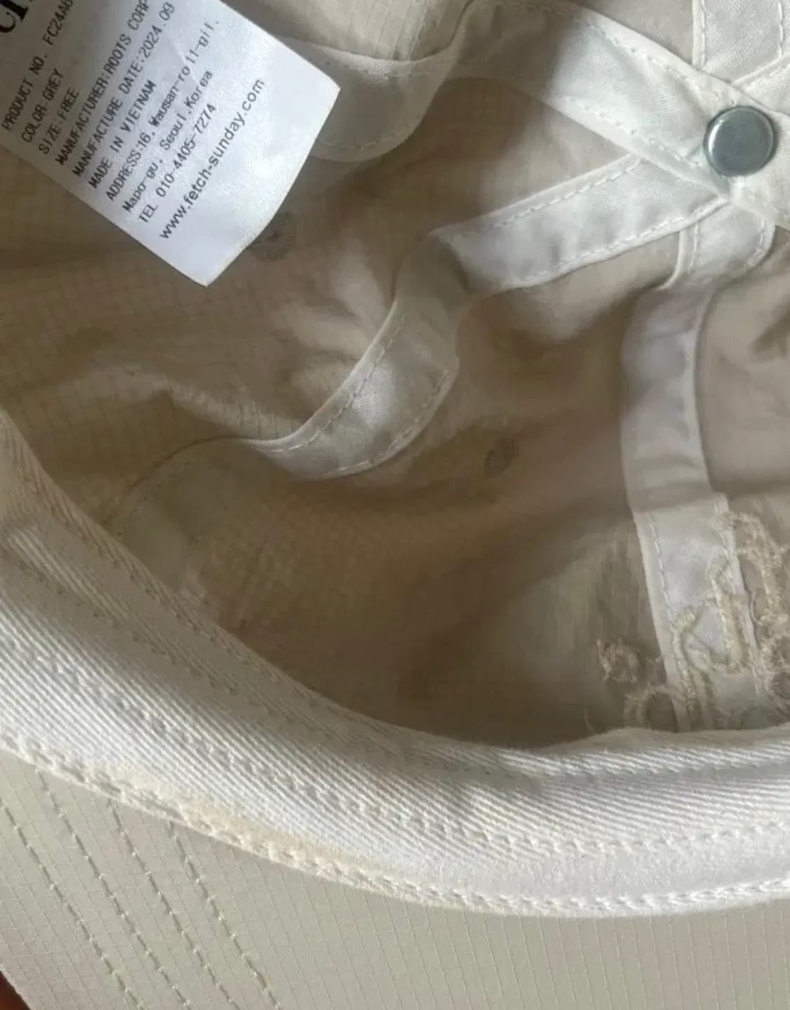 Fetch sunday cap 페치선데이 모자 주우재 상품이미지2