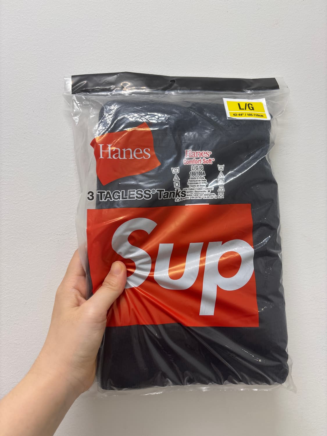 슈프림 탱크탑 나시 블랙 L 상품이미지3