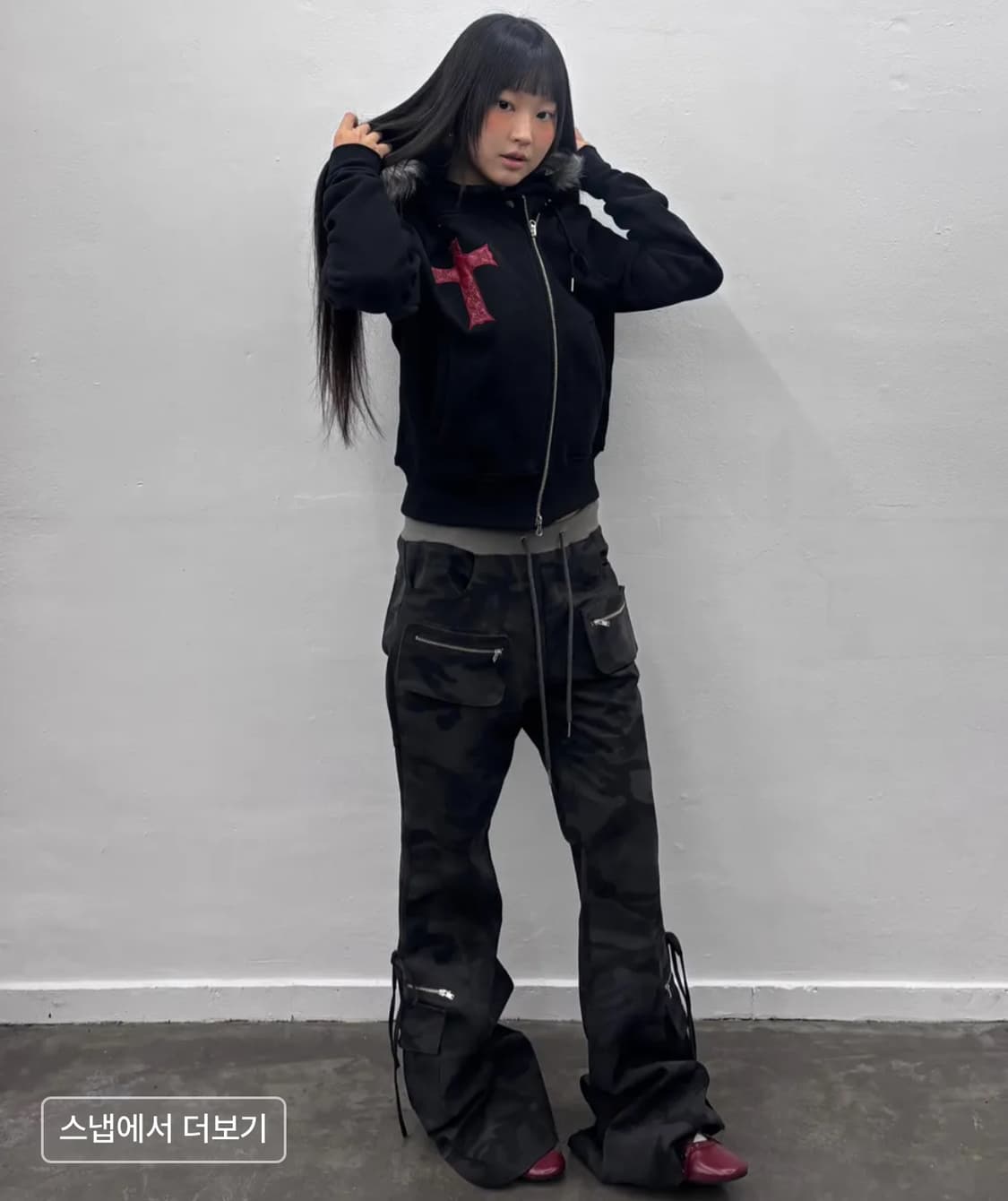 새상품 bootscut pocket cargo pants camo 상품이미지1