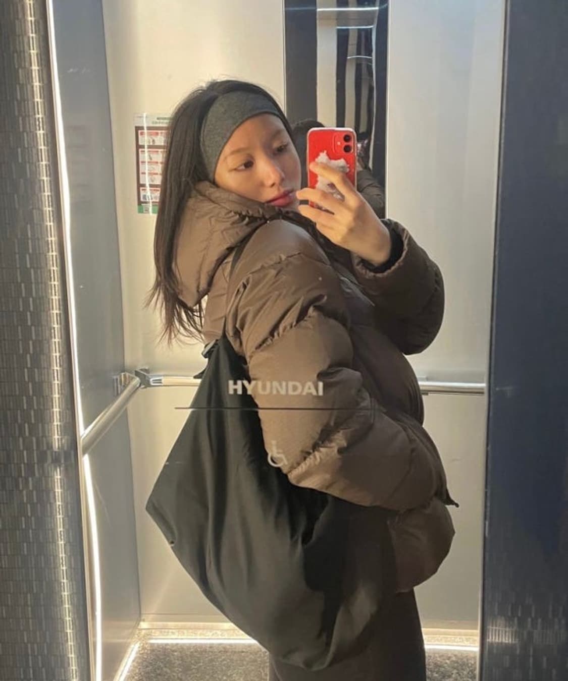 나이키 NSW 윈드 푸퍼 스톰핏 루즈 다운 자켓 브라운 S 상품이미지2