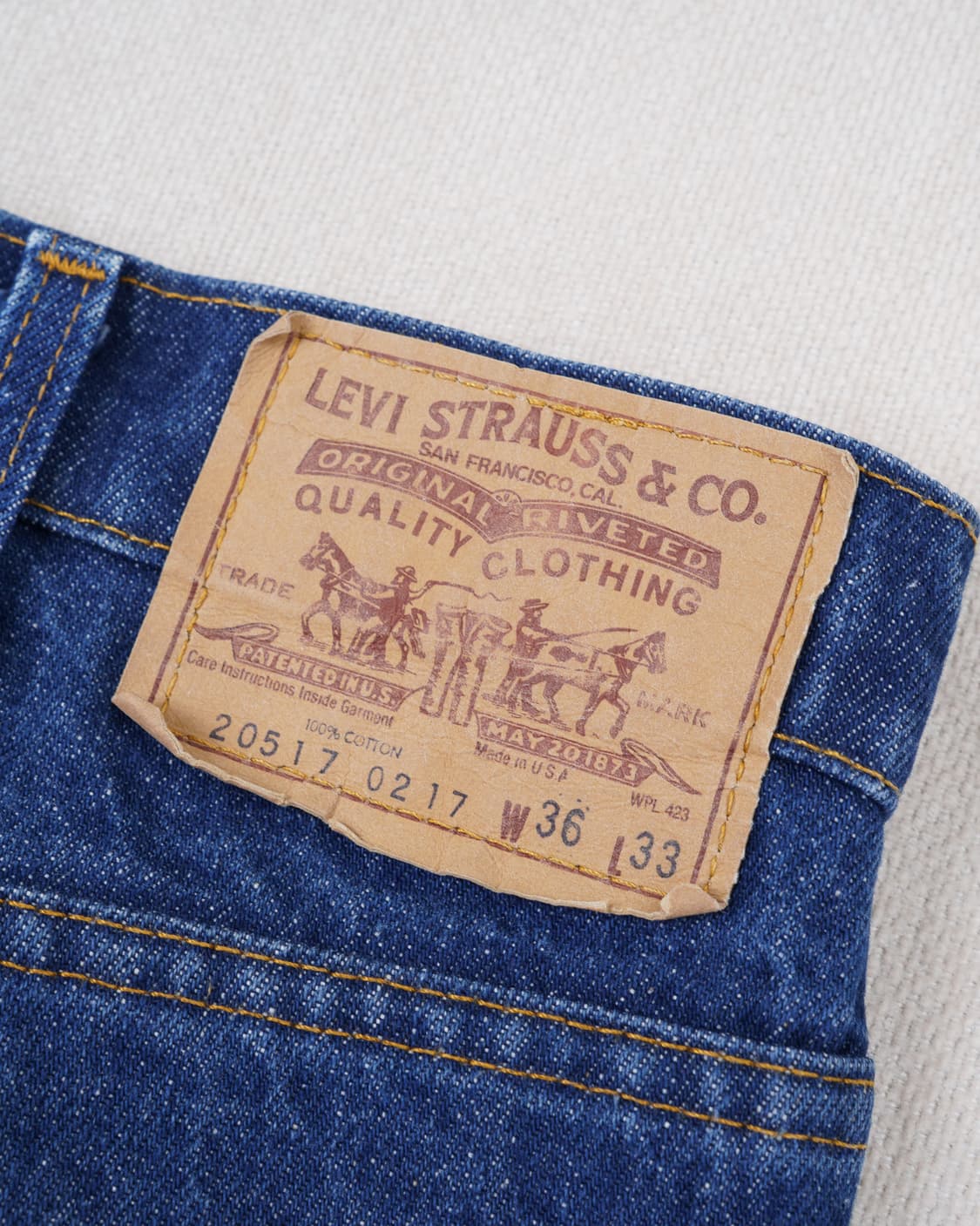 (허리 45.5) 80s 리바이스 517 부츠컷 데님 팬츠 상품이미지9