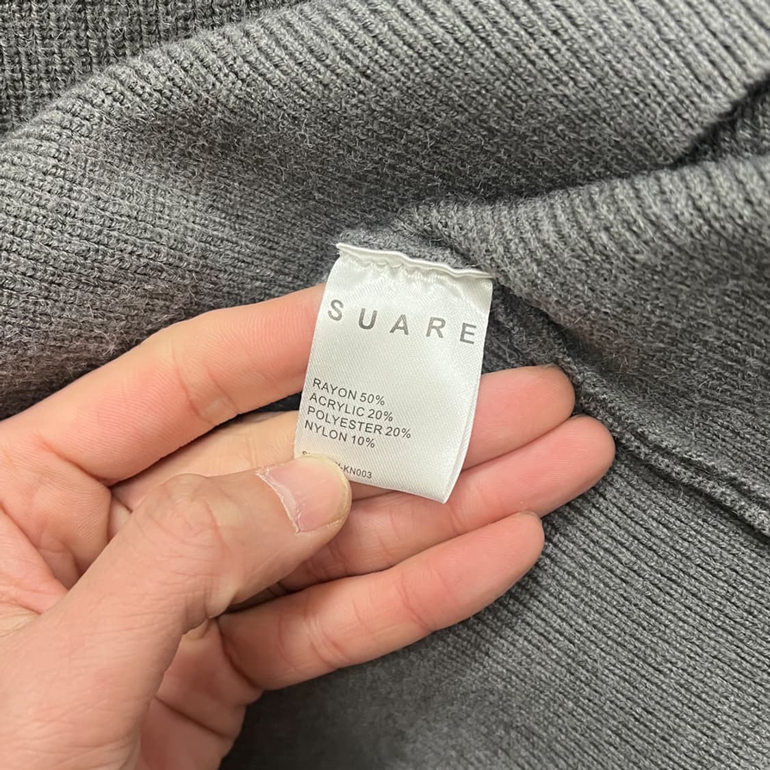 SUARE 수아레 하프집업 레이온 니트 L 상품이미지4