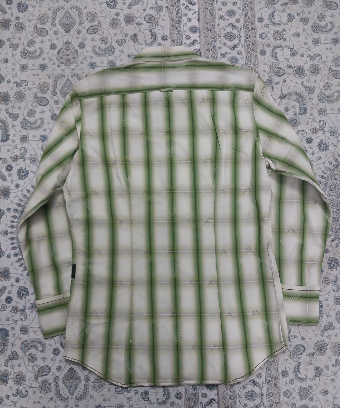 ENERGIE 에너지 에스닉 패턴 그린셔츠 L 상품이미지2