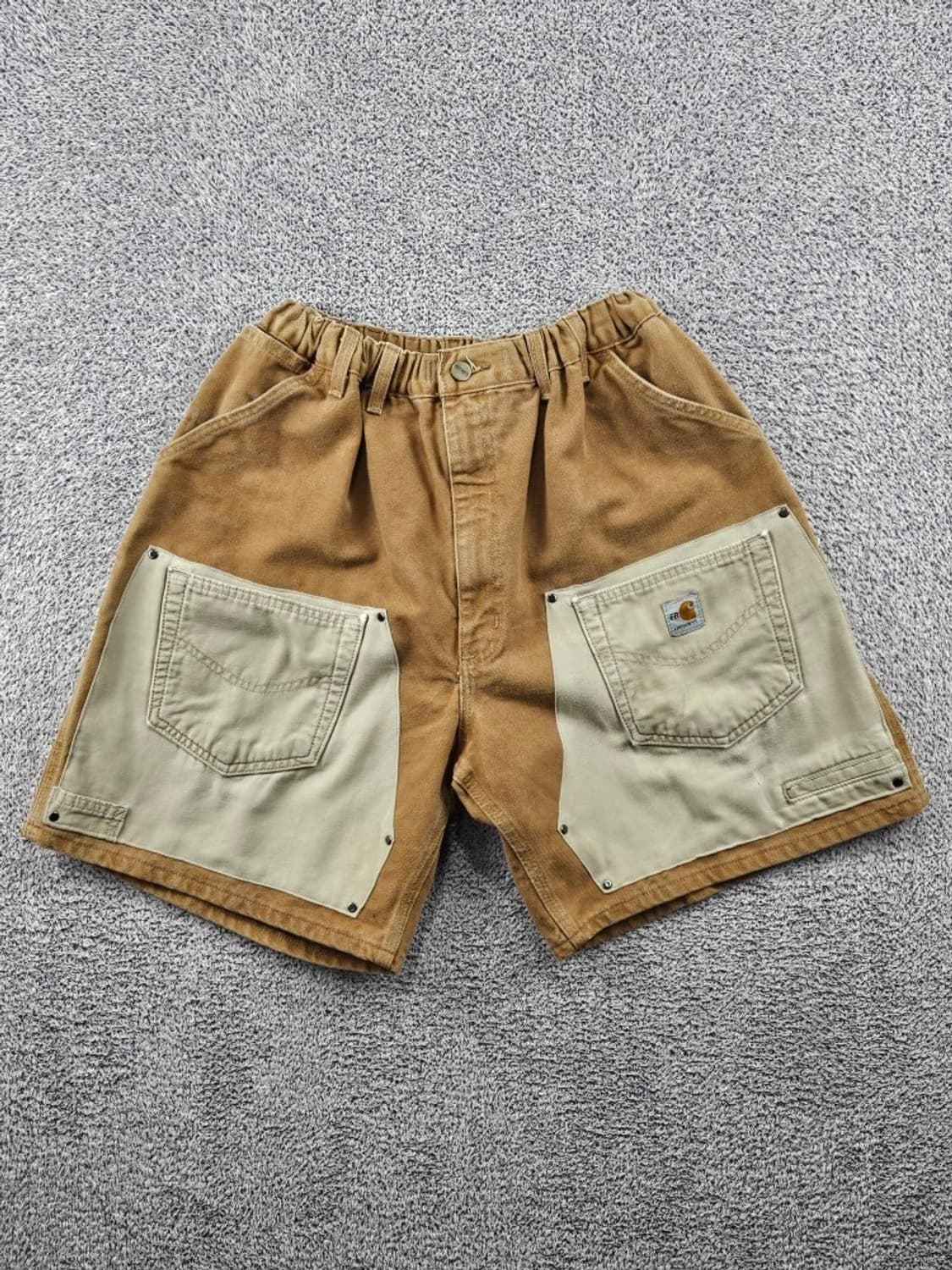 칼하트 밴딩 더블니 커스텀 워크 카펜터 반바지 (44추정) / 11491 상품이미지3