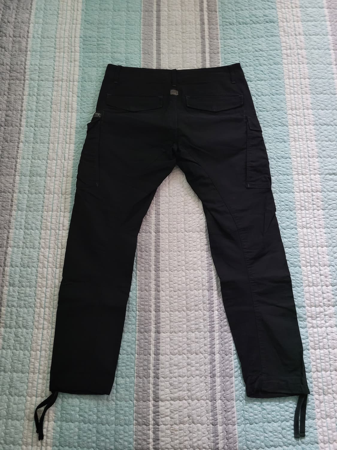 지스타로우 G star raw 3D 테이퍼드 블랙카고팬츠 34-35사이즈 상품이미지8