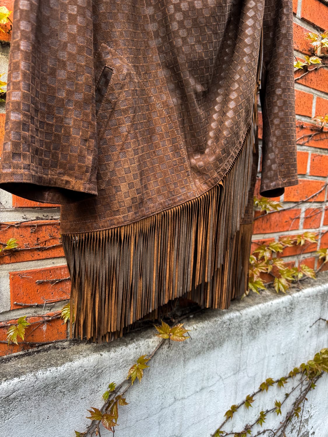 Vintage Reversible Leather Fringe Cort 상품이미지7