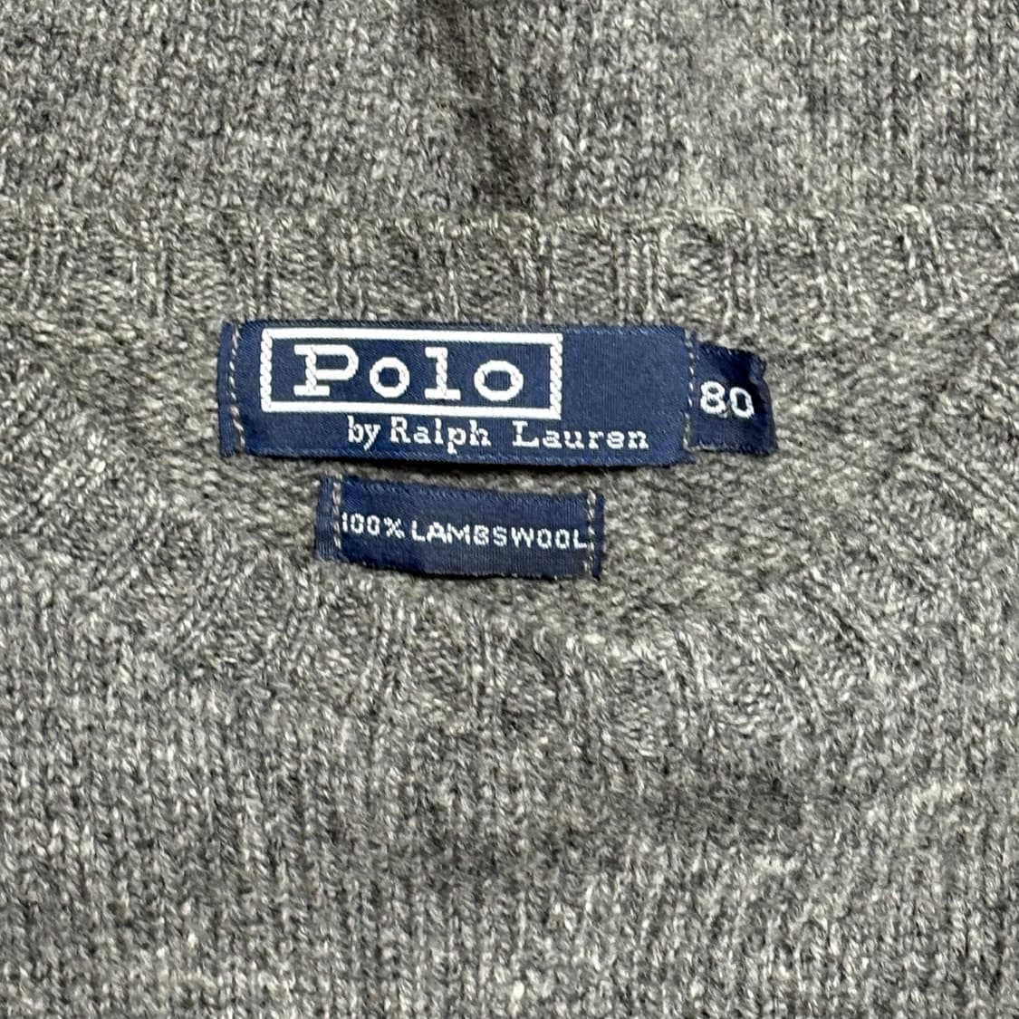80 폴로랄프로렌 램스울 그레이 니트 상품이미지4