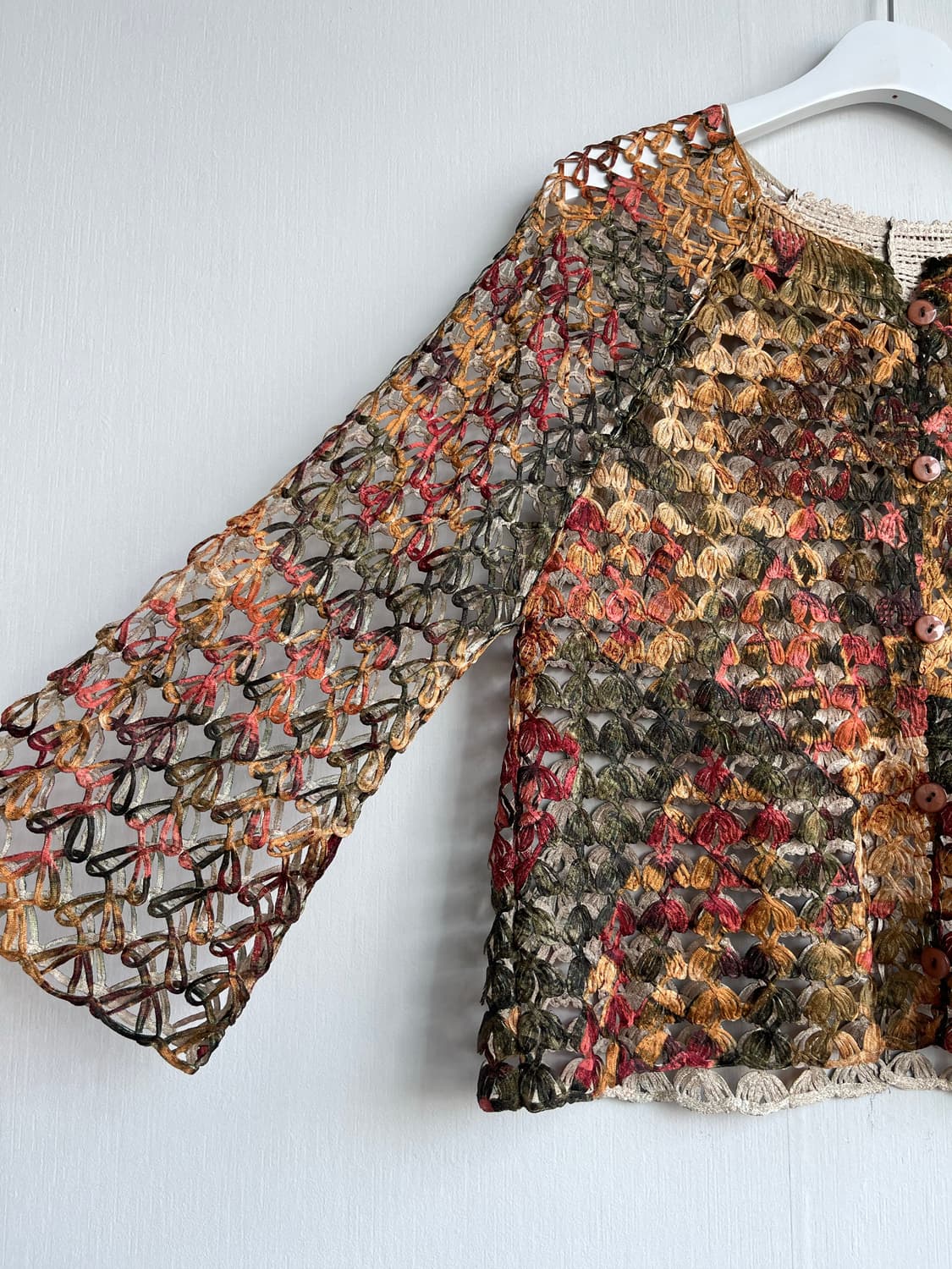 Lasco linas 멀티 크로쉐 가디건 상품이미지3