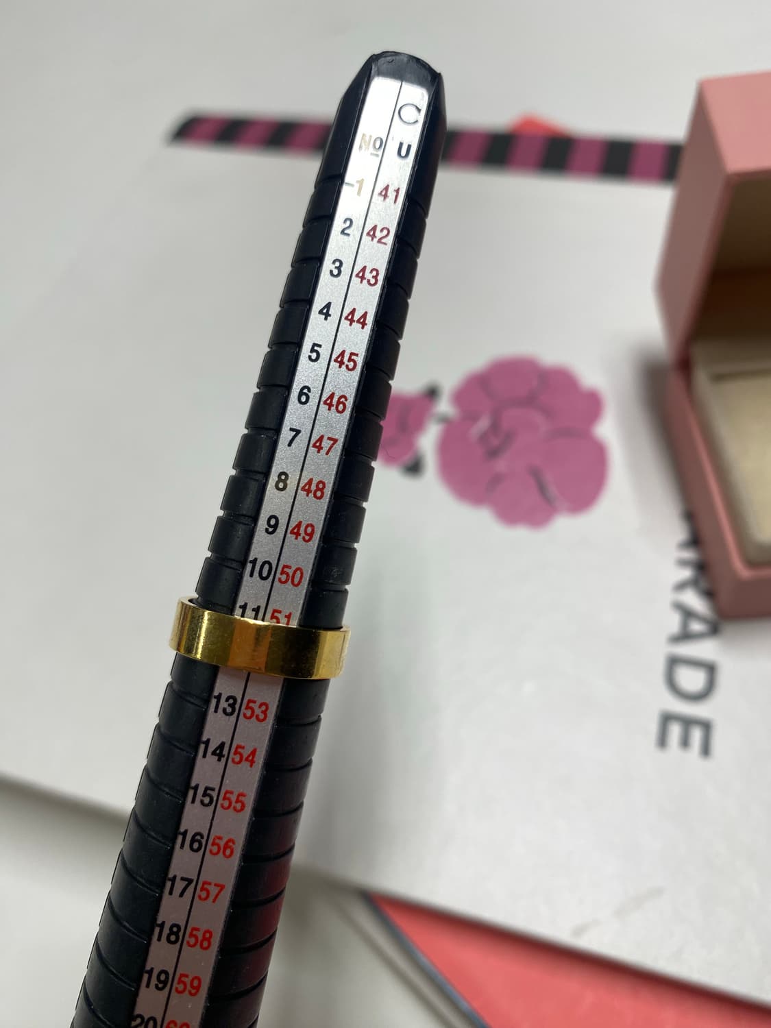 빈티지 골드톤 큐빅 반지 상품이미지5