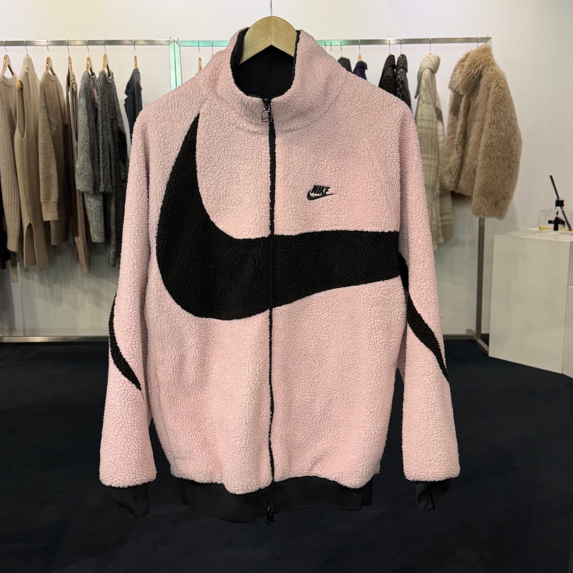 [M] 나이키 빅스우시 후리스 바람막이 블랙핑크 상품이미지1