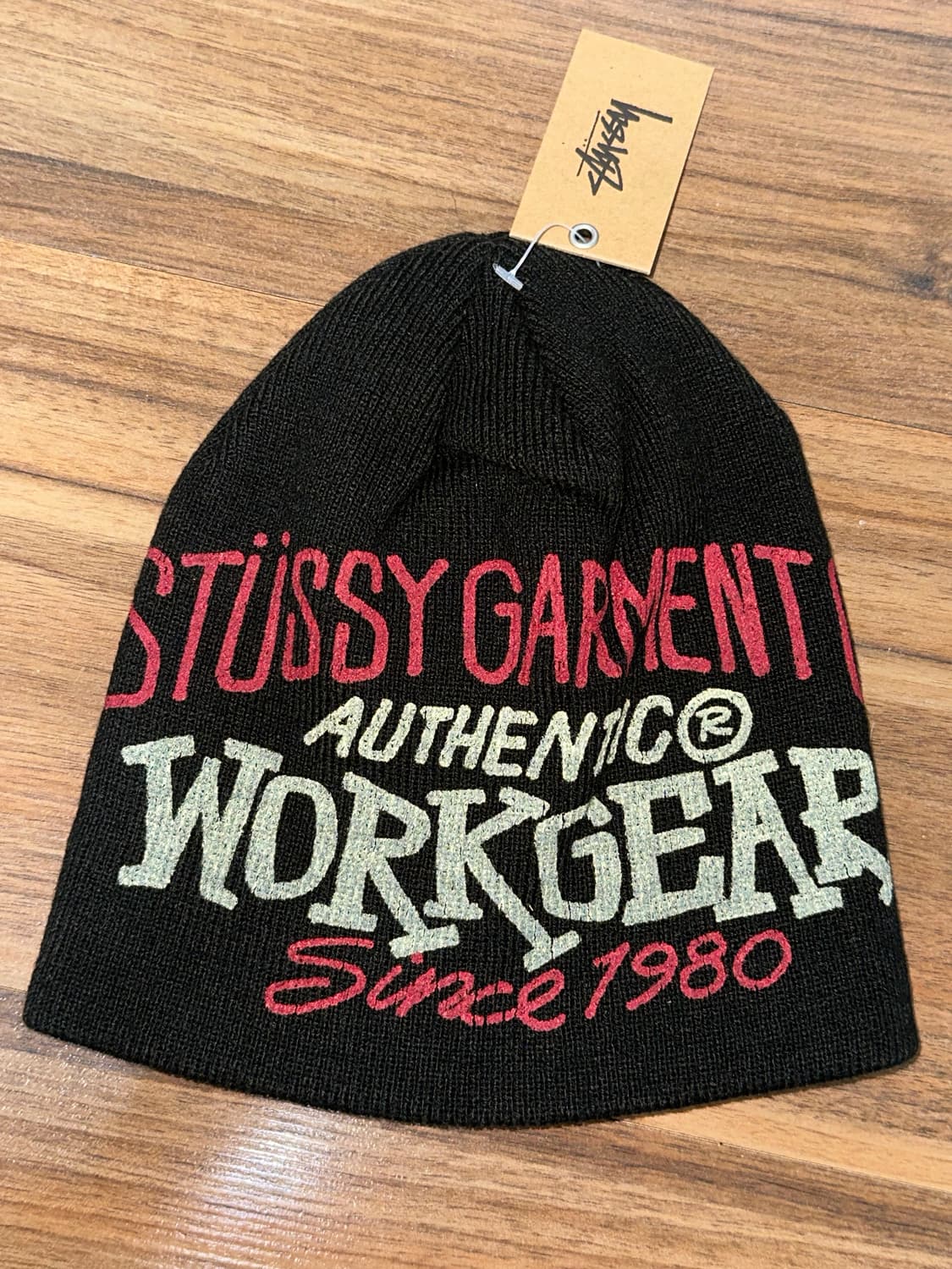 스투시 워크기어 프린트 스컬캡 비니 상품이미지1