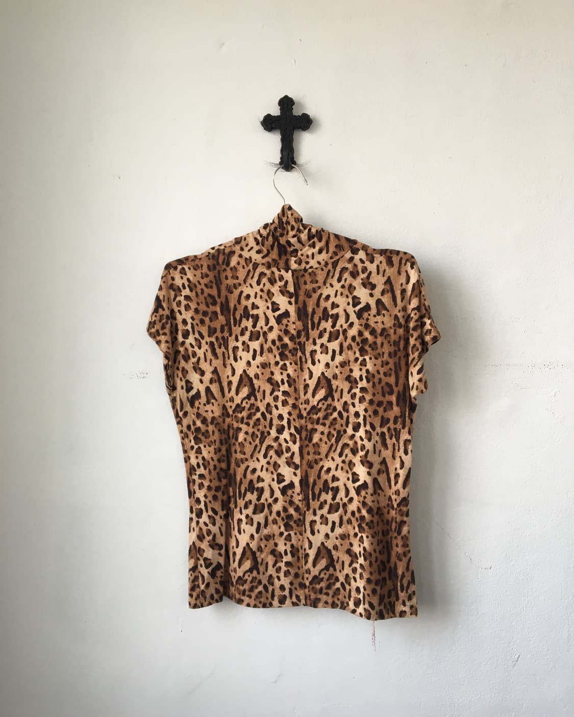 Max & co Leopard pattern high neck top 상품이미지3