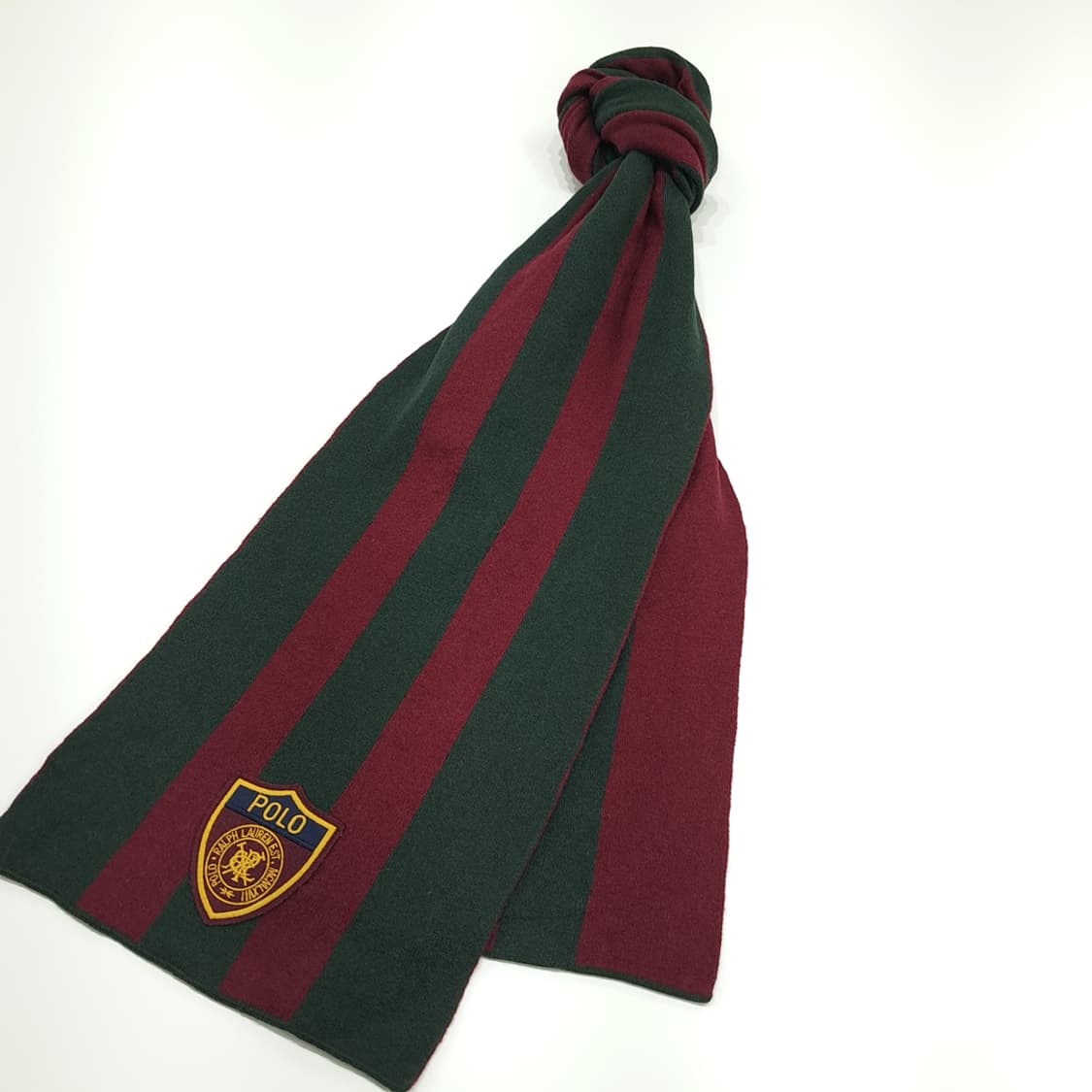 MX163 폴로 랄프로렌 크레스트 스트라이프 니트 목도리 머플러 상품이미지3