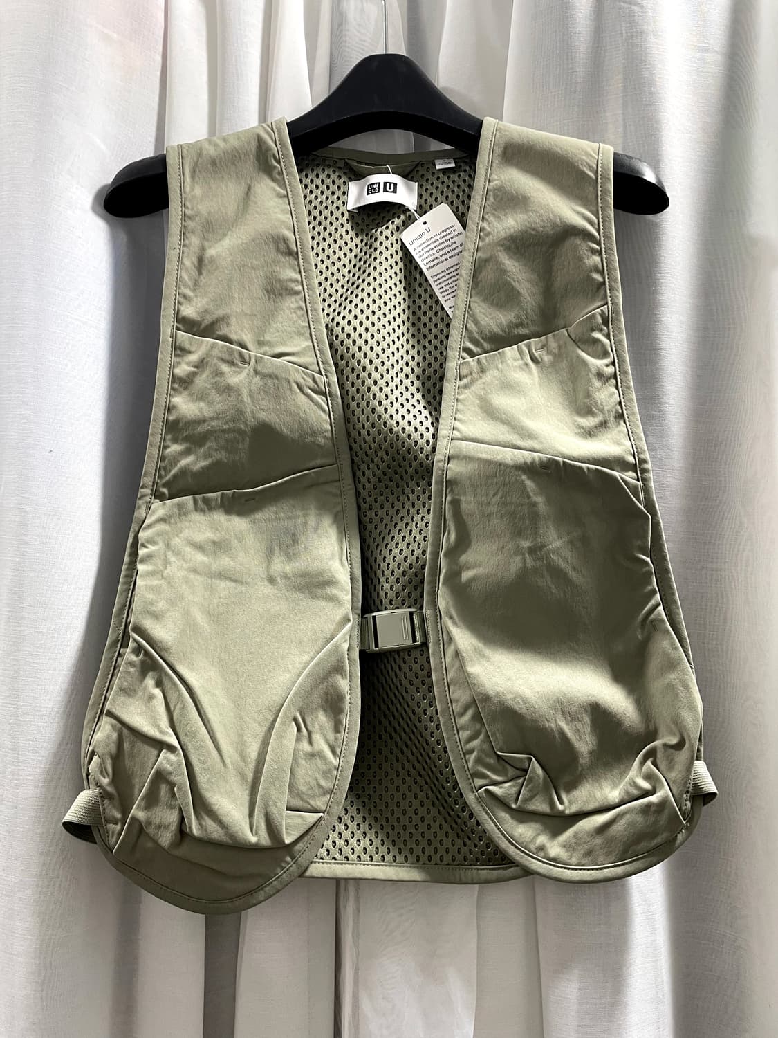 유니클로U/ 유틸리티 베스트 그레이/ S 상품이미지6