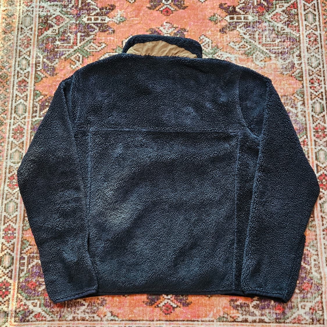 90s 엘엘빈 딥파일 신칠라 플리스 스냅티 상품이미지6