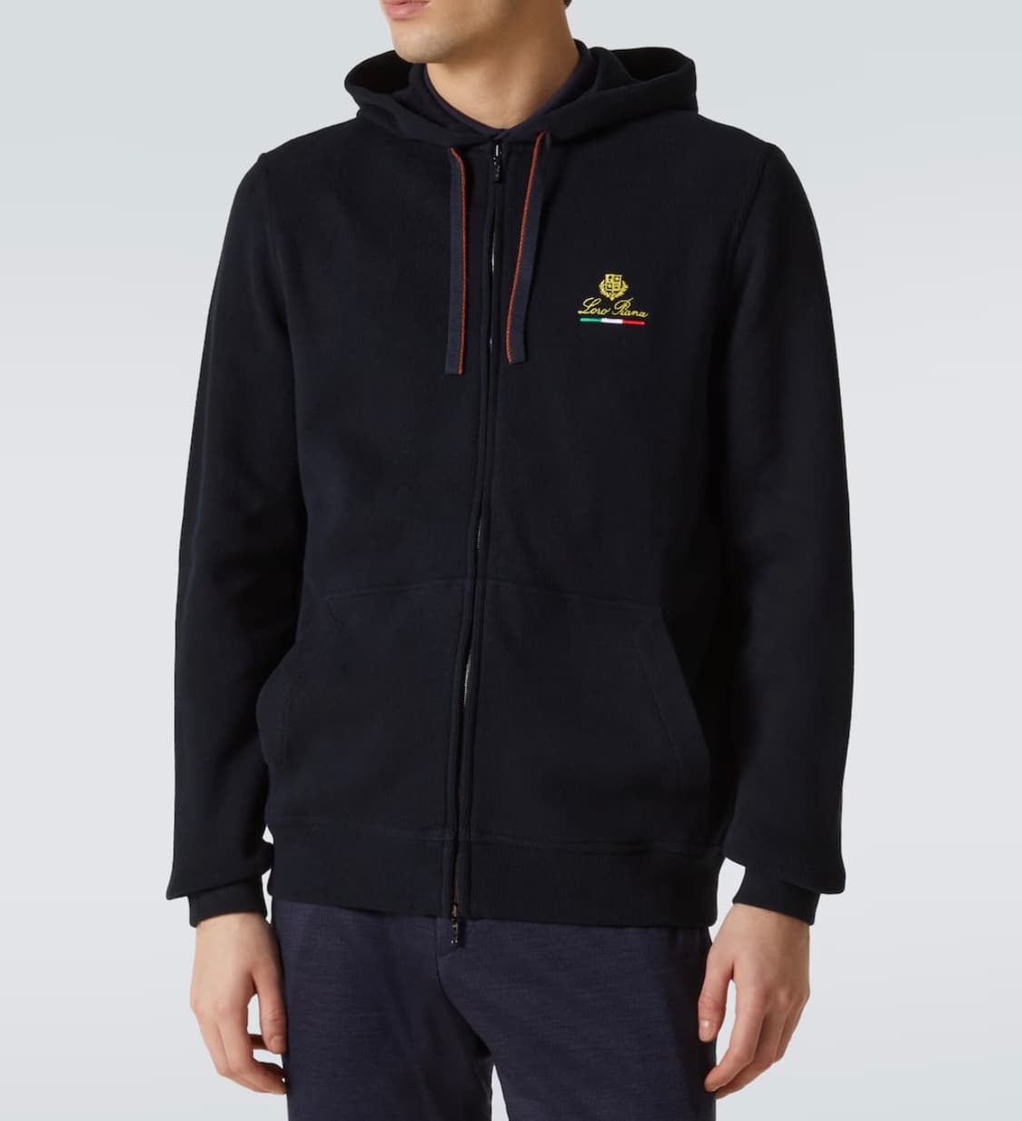 (A+/XXL) / 로로피아나 호시 후드 봄버 블랙 자켓 상품이미지9