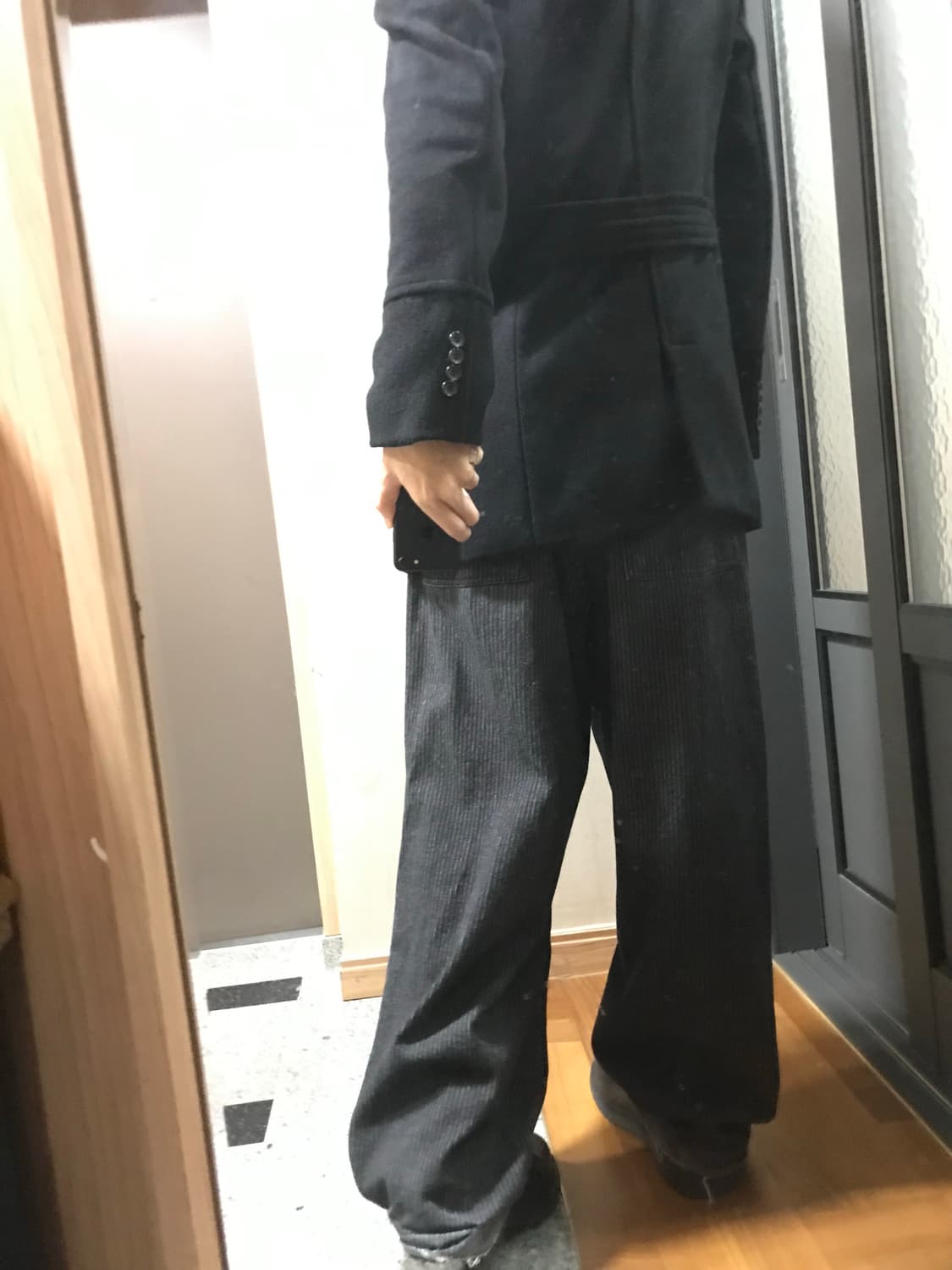 black pea coat 상품이미지3