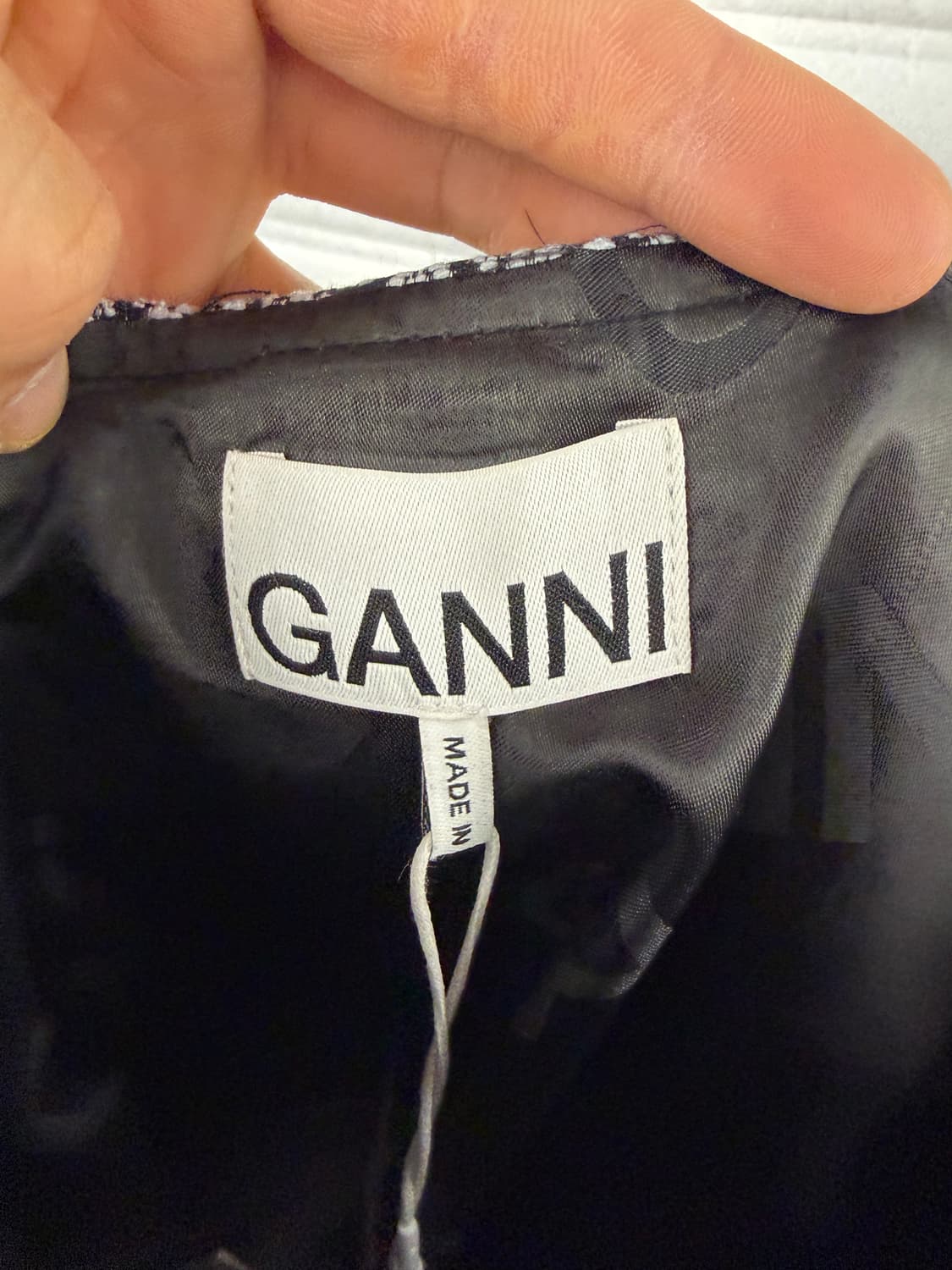 GANNI 헤링본 플리츠 미니스커트 상품이미지3