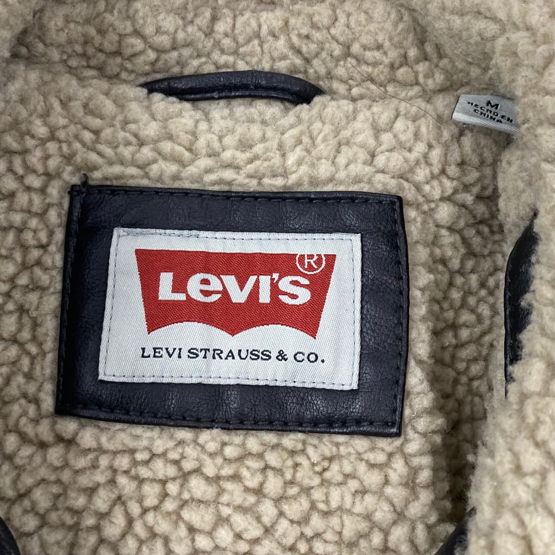 리바이스 레드 탭 블랙 레더 덱 자켓 (95) 상품이미지9