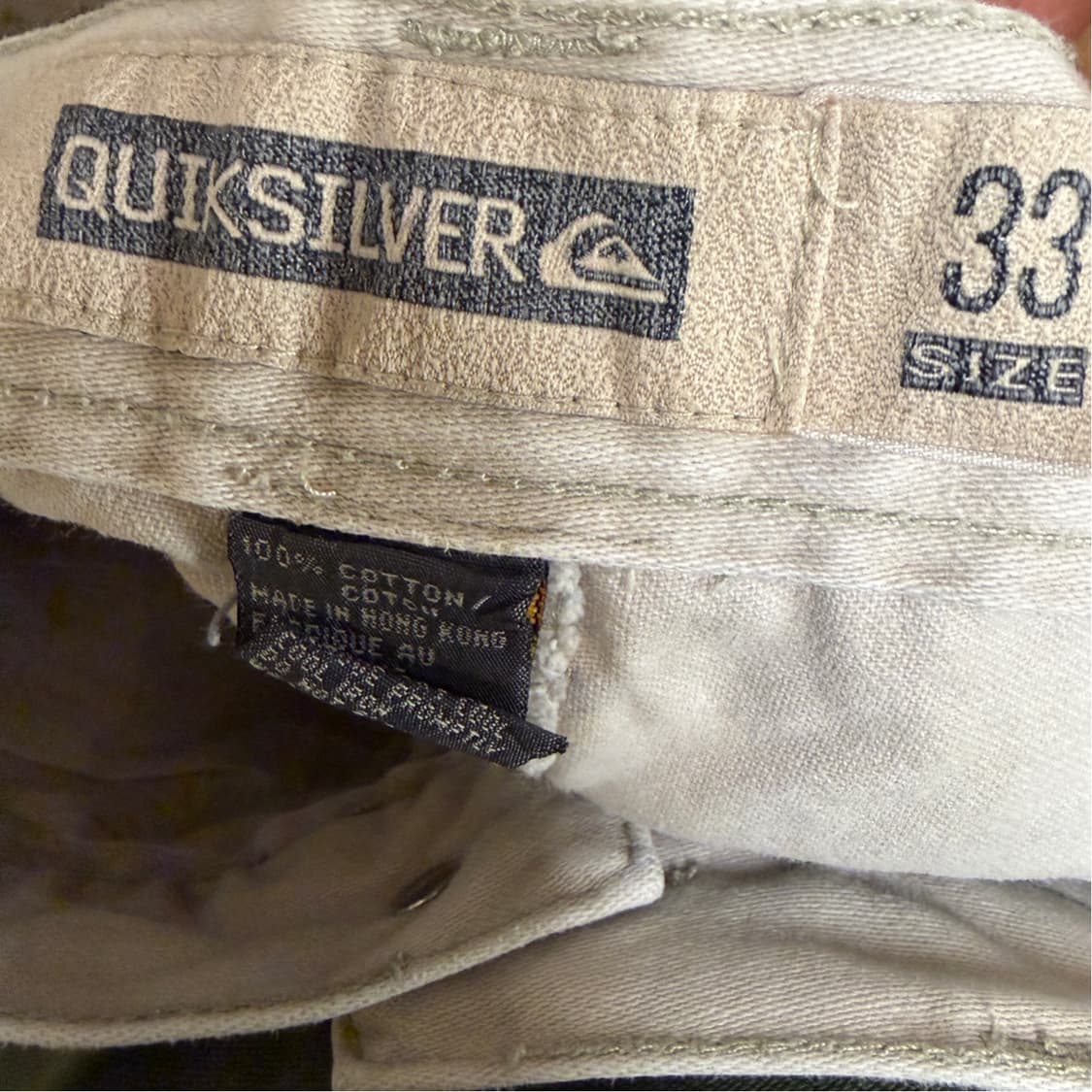 Quiksilver Cargo Shorts White 33 Size 2 상품이미지9