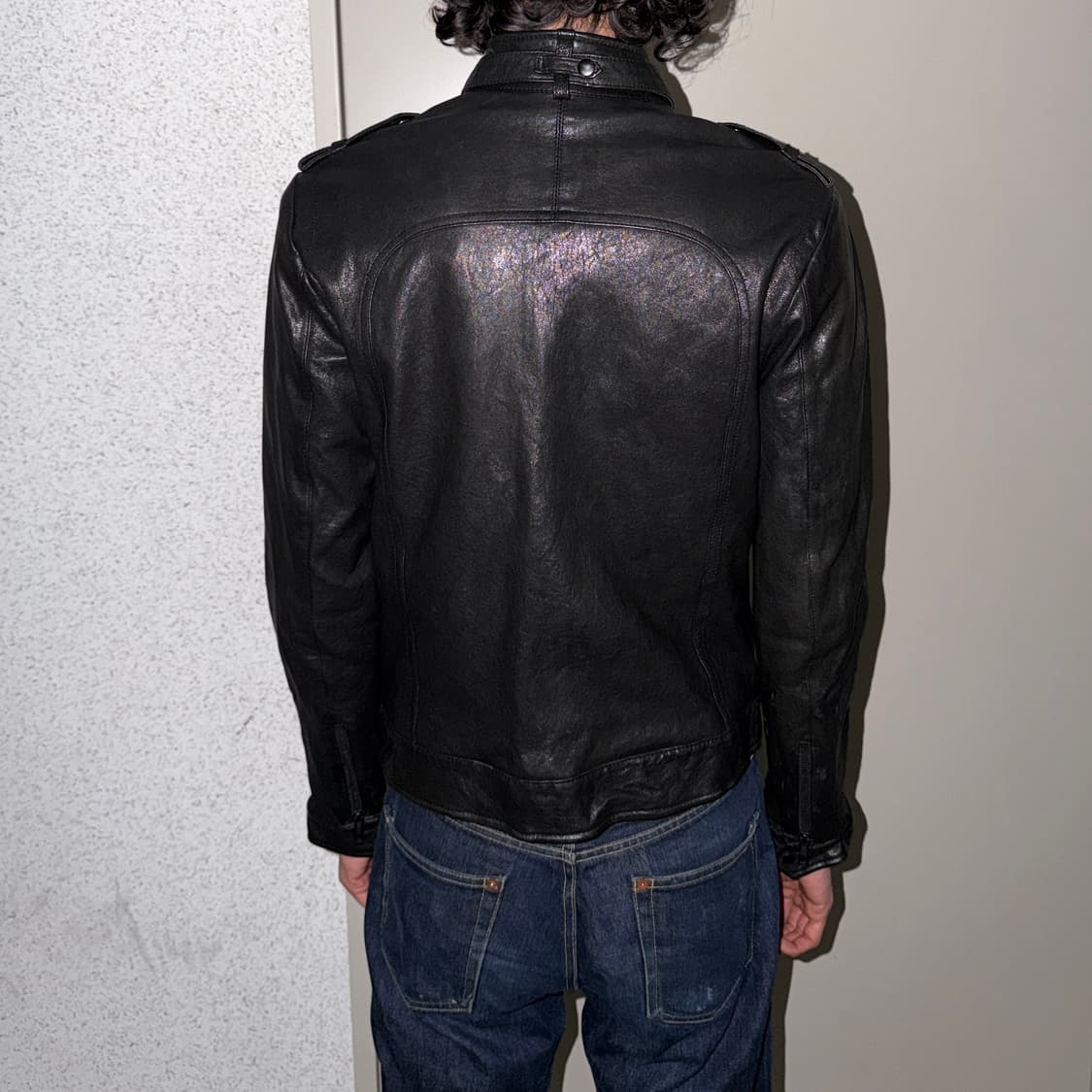 이태리 양가죽 멀티포켓 레더 자켓 상품이미지2