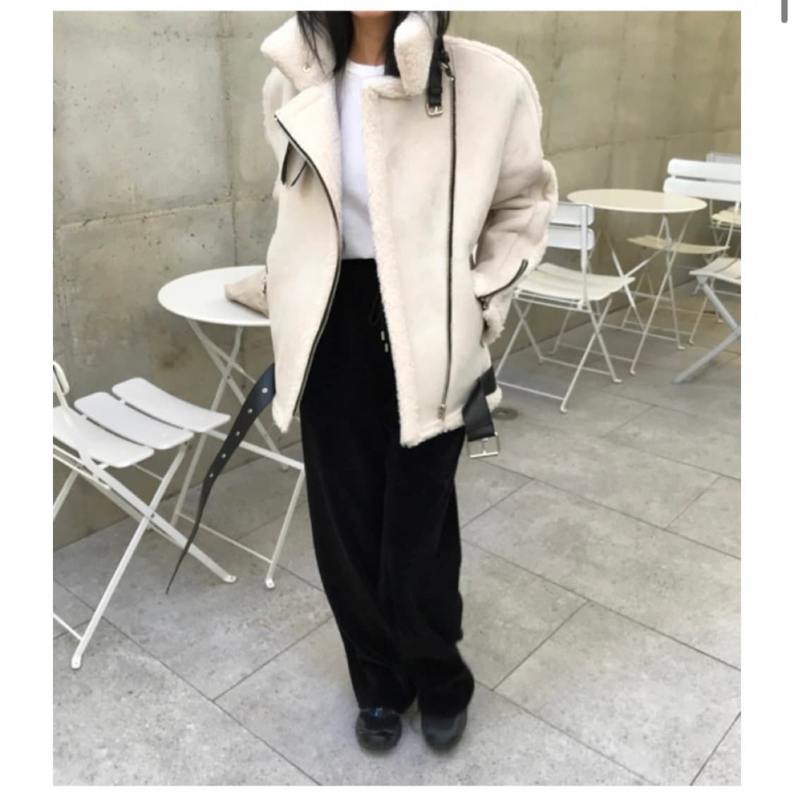 블랑 무스탕 양털 자켓 상품이미지2