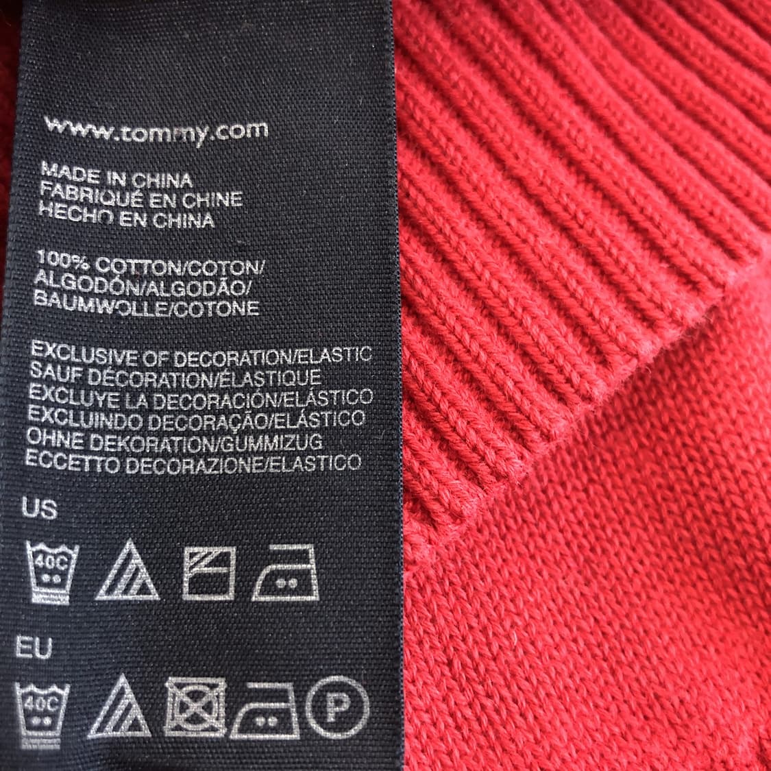 타미힐피거 프리미엄코튼 니트집업 XL 상품이미지6