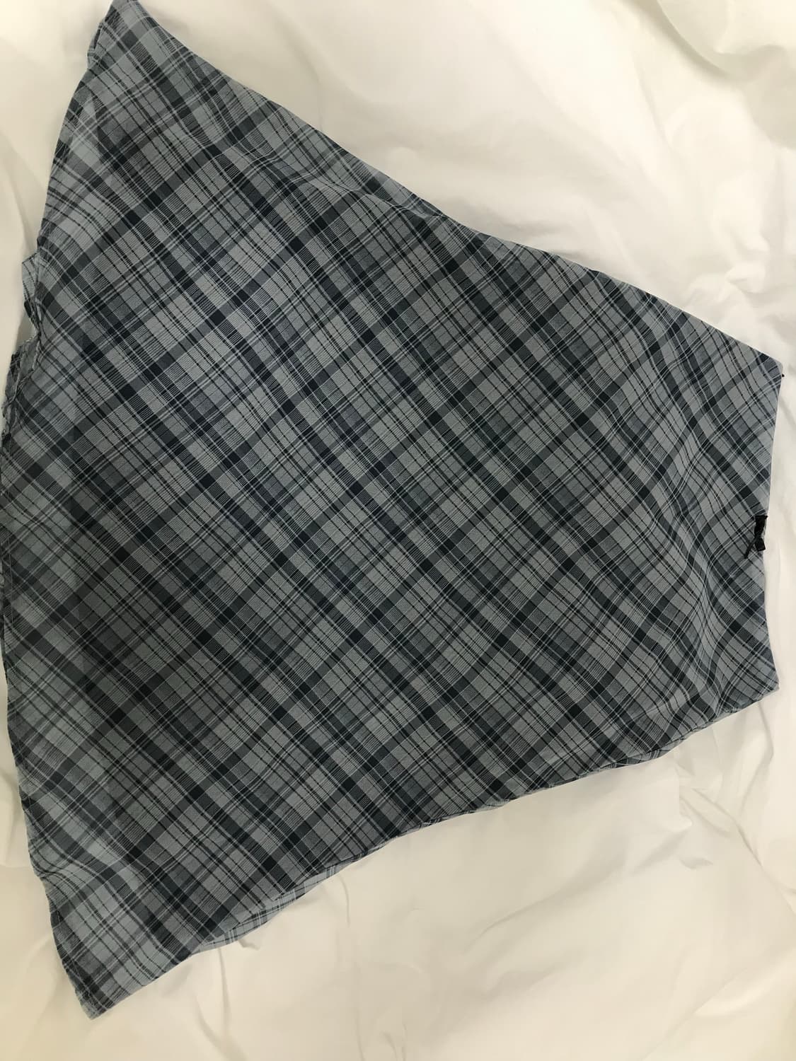 체크 미디 스커트 상품이미지1