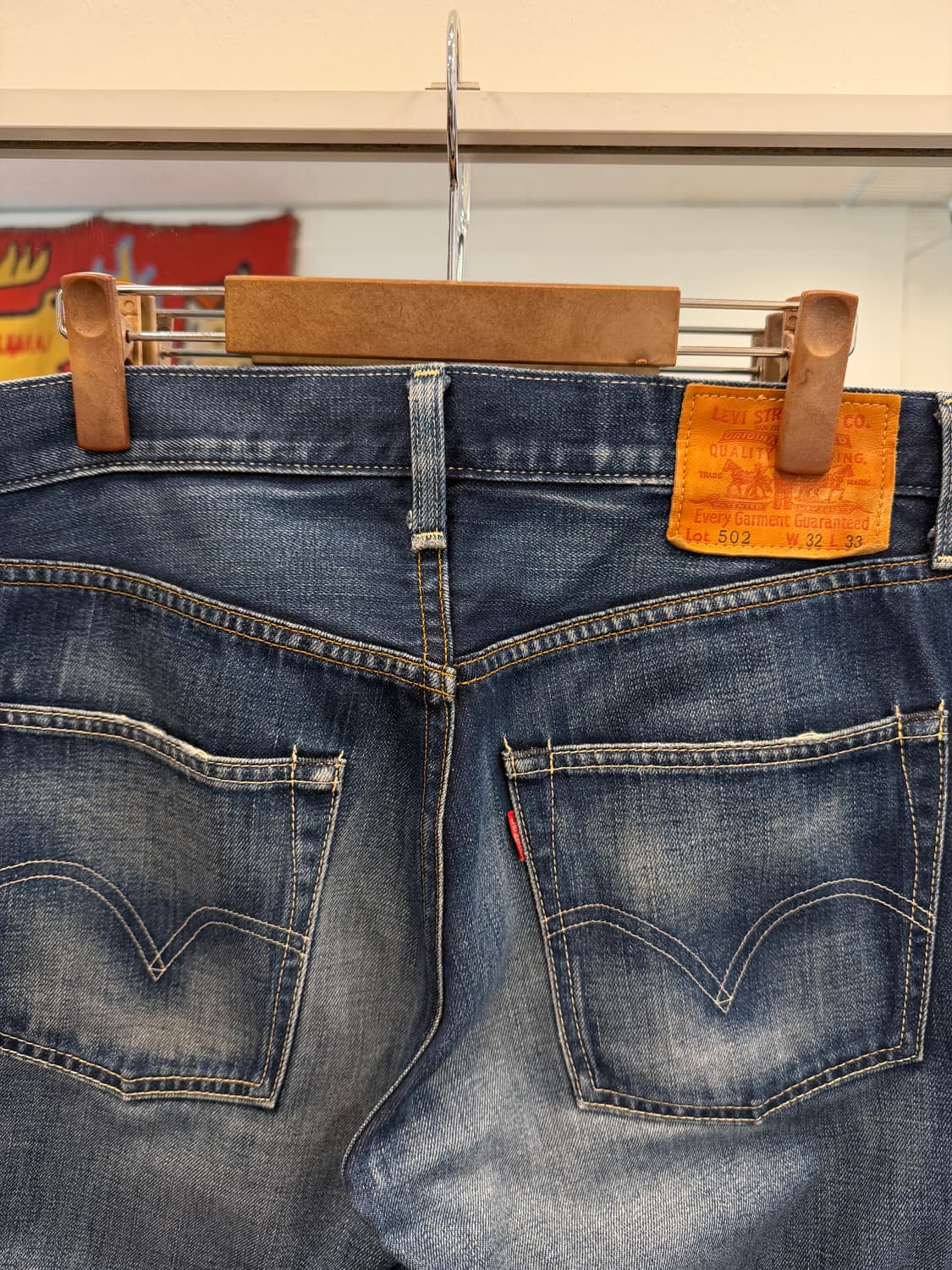 Levis 리바이스 502 빈티지 데님 팬츠 (33-34inch) 상품이미지6