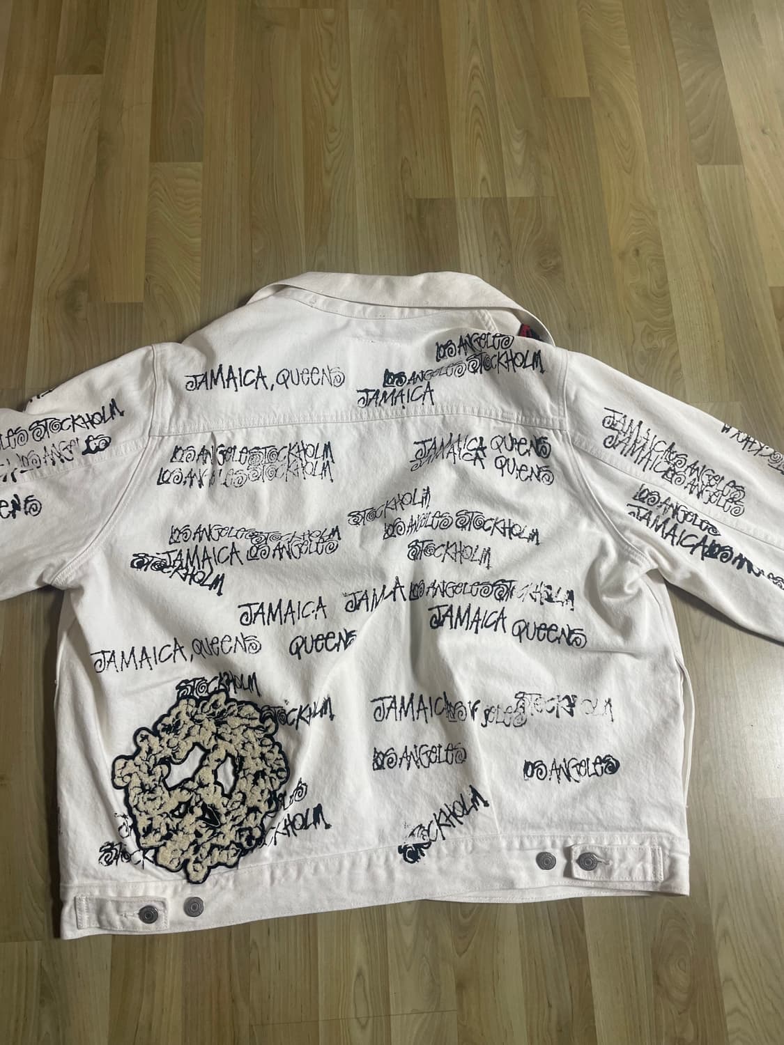 스투시 아워레가시 데님티어스 콜라보 데님 자켓 화이트 L 상품이미지2