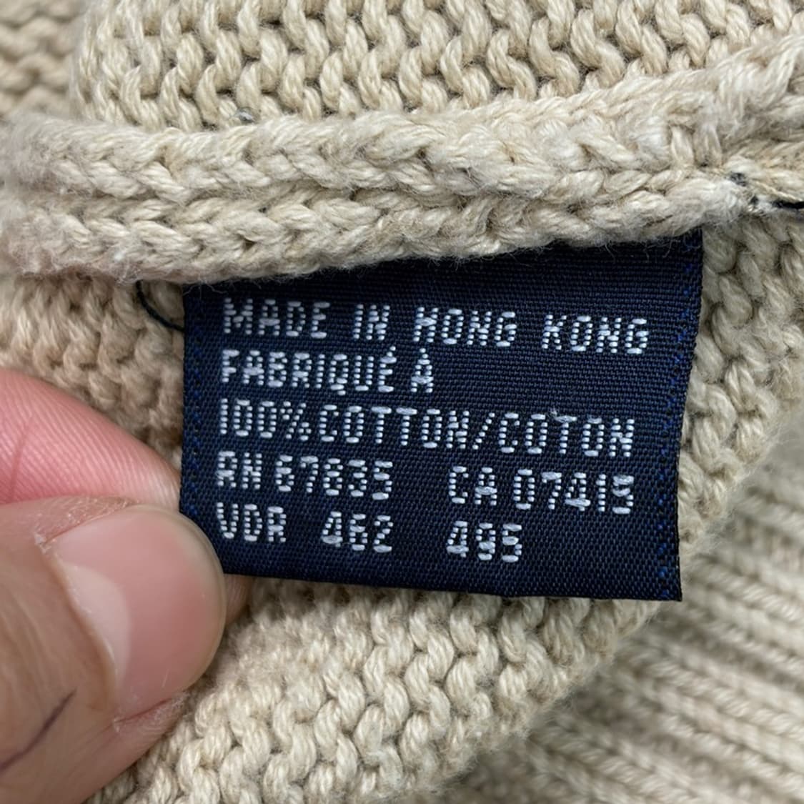 POLO 라운드넥 코튼 니트 L 상품이미지5