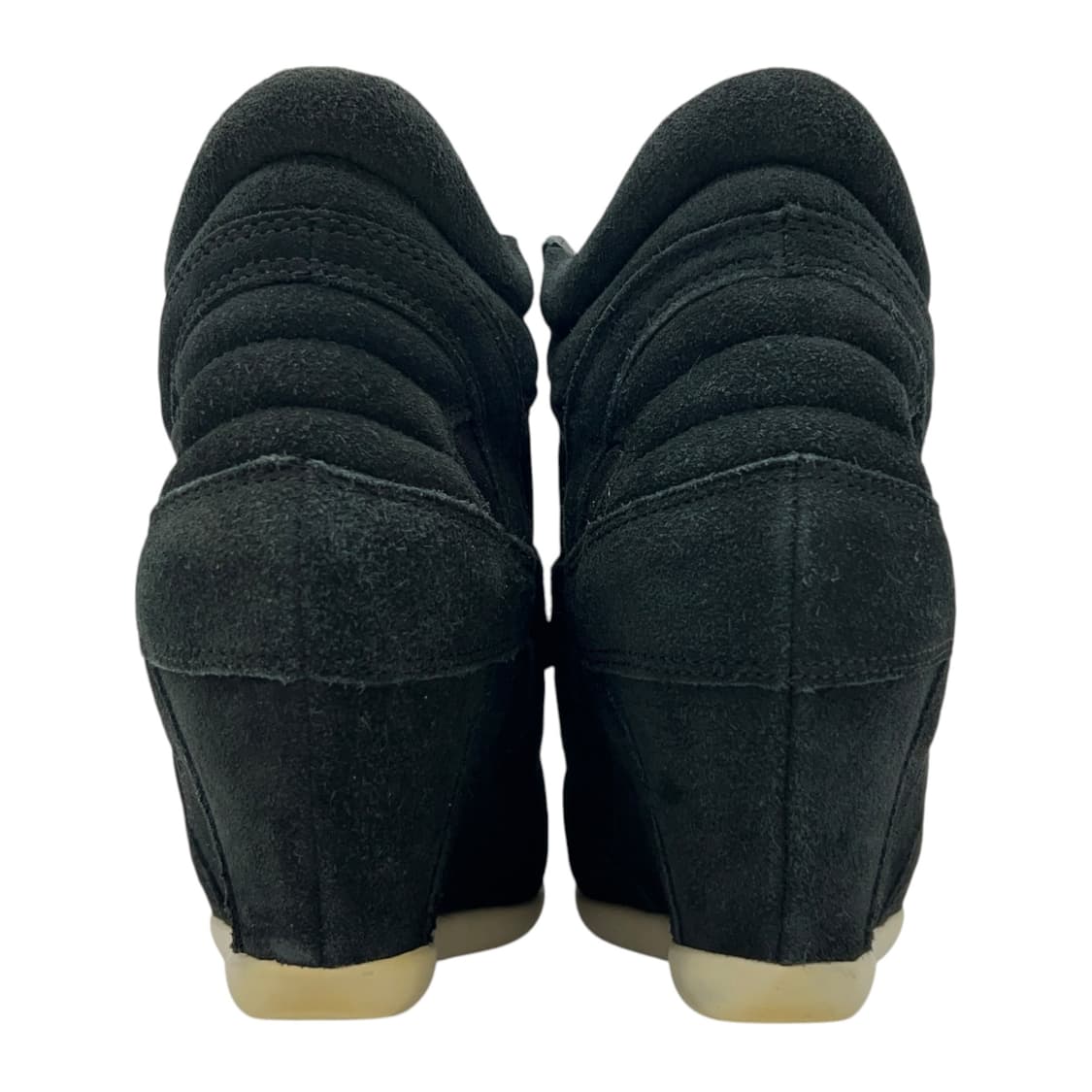 240 W 애쉬 보위 웨지 스니커즈 스웨이드 블랙 (EU37) 상품이미지5