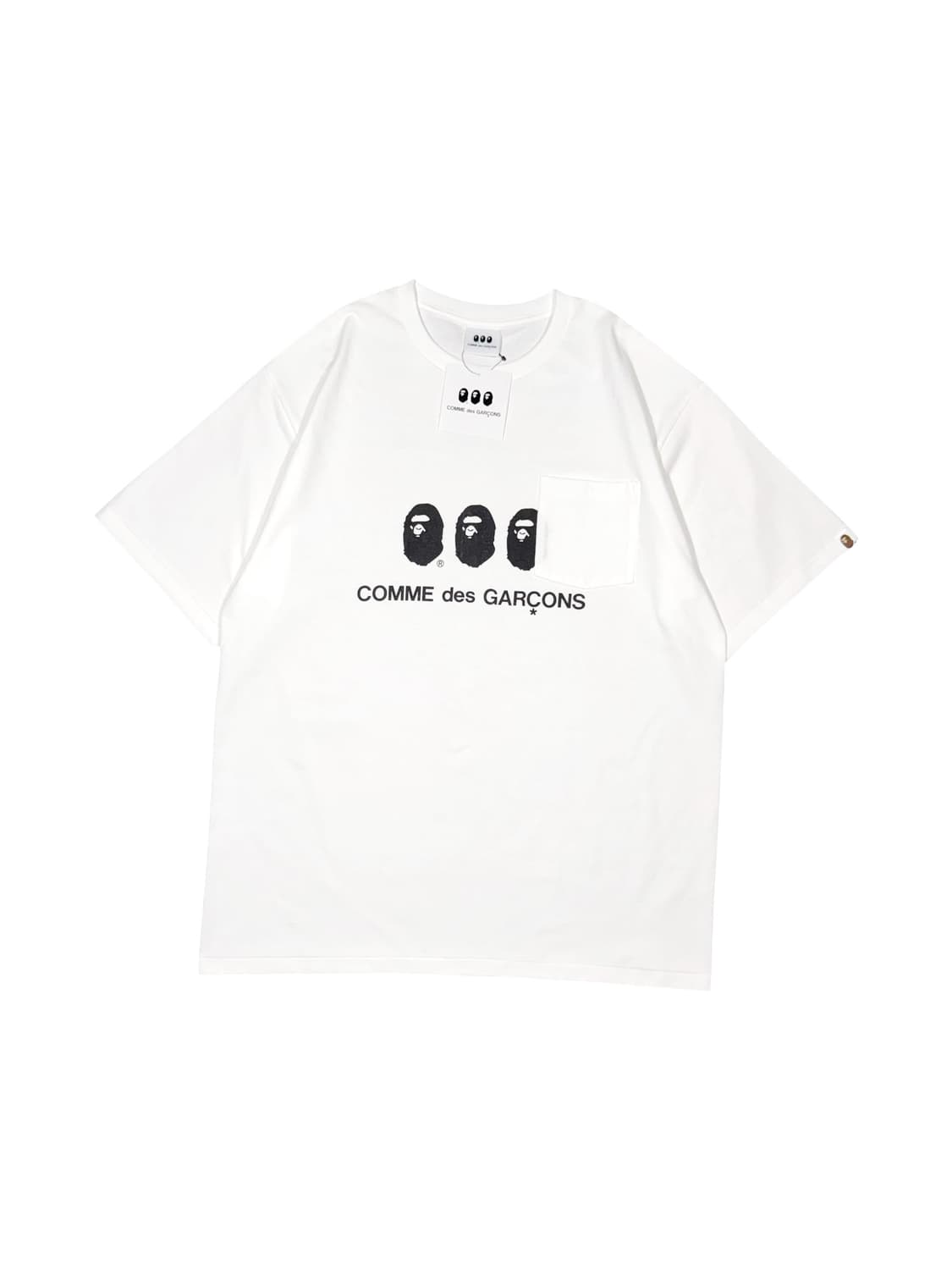 Bape X Comme des garcons 베이프 X 꼼데가르송 반팔 상품이미지2