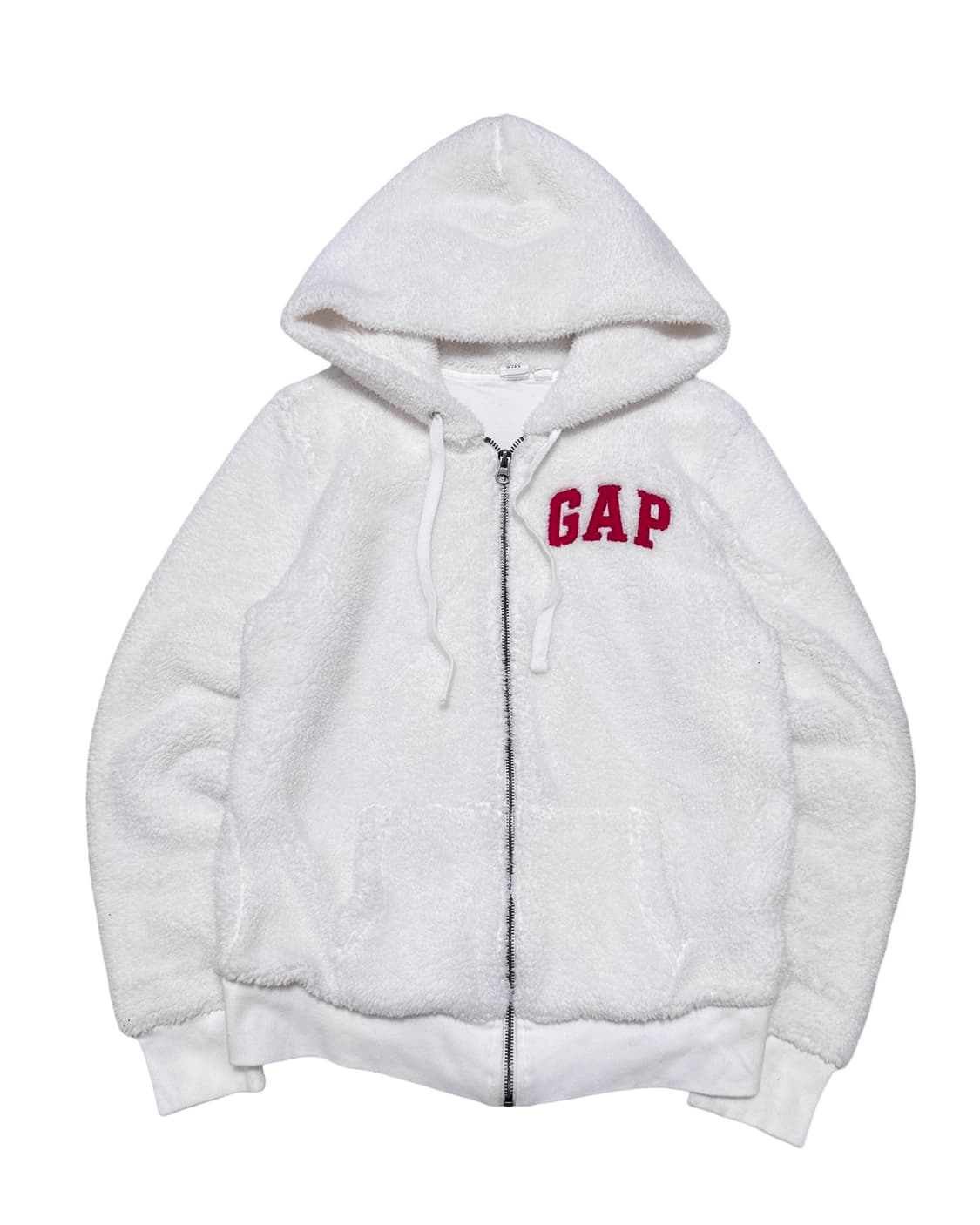 GAP 갭 뽀글이 플리스 흰색 후드집업 상품이미지1