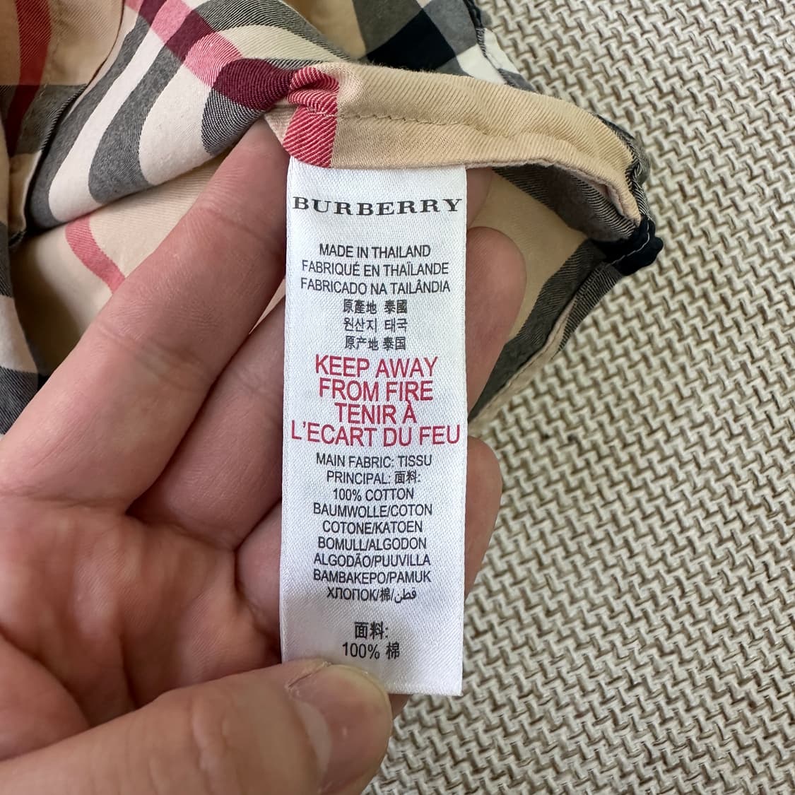 3Y 버버리 키즈 체크패턴 반팔 셔츠 0420D 상품이미지3