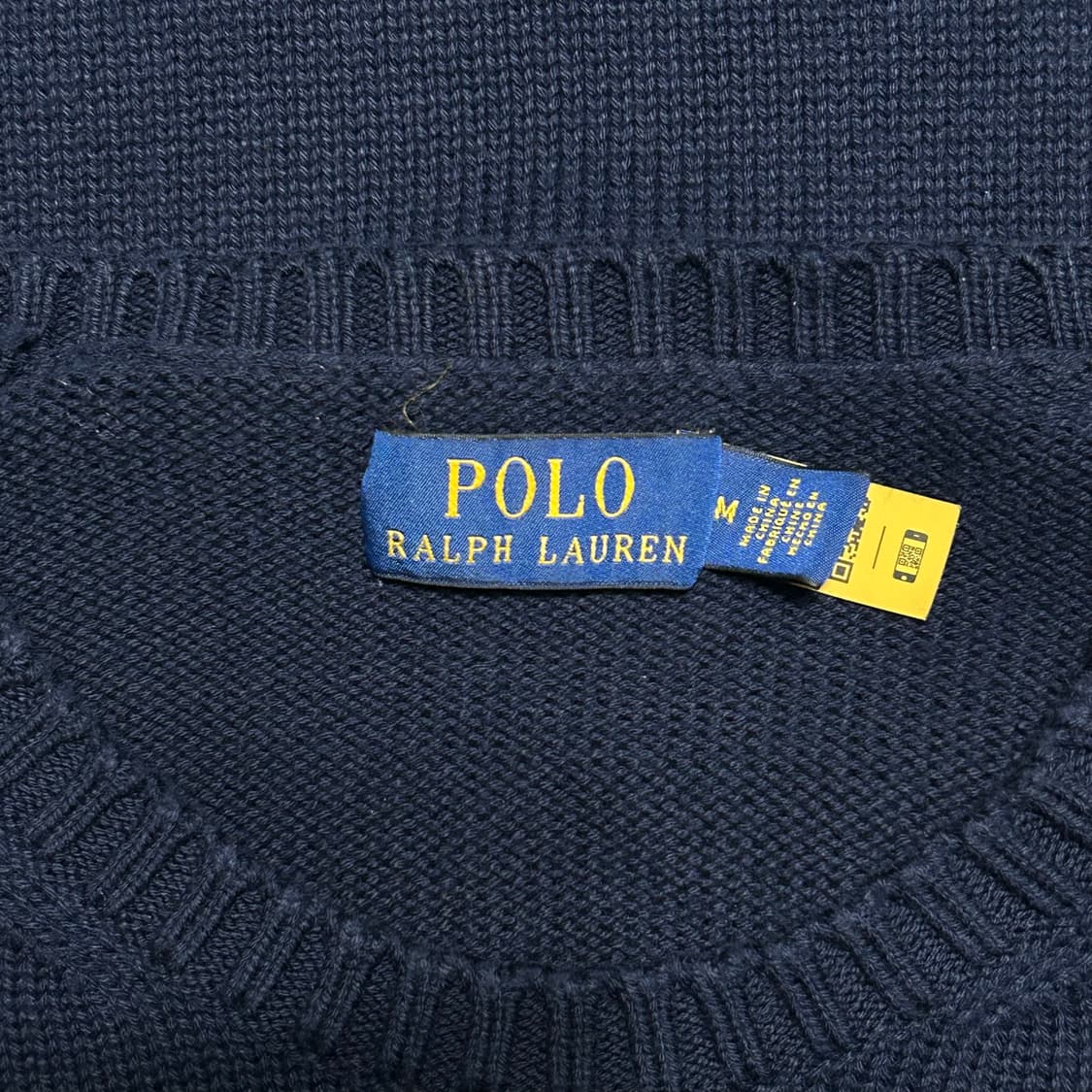 Polo Ralph Lauren 정품인증 네이비 코튼 니트 상품이미지2