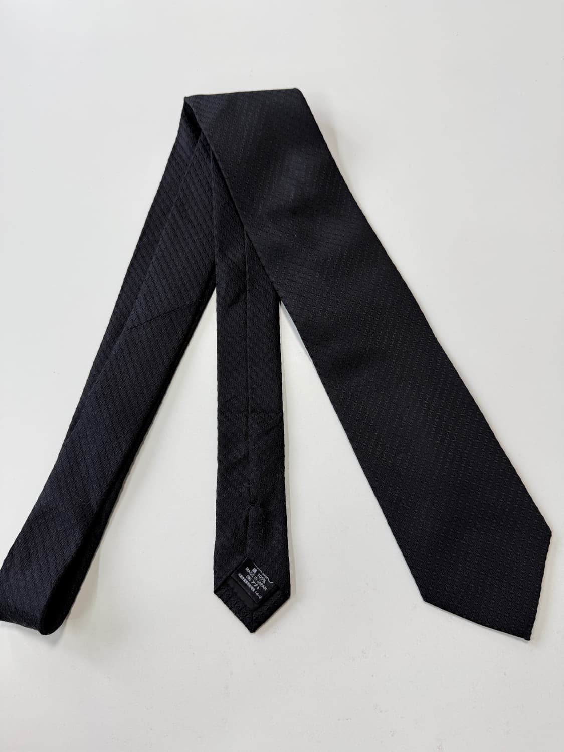 크리스찬 오라니(CHRISTIAN ORANI) 블랙 실크 넥타이 8cm 상품이미지1